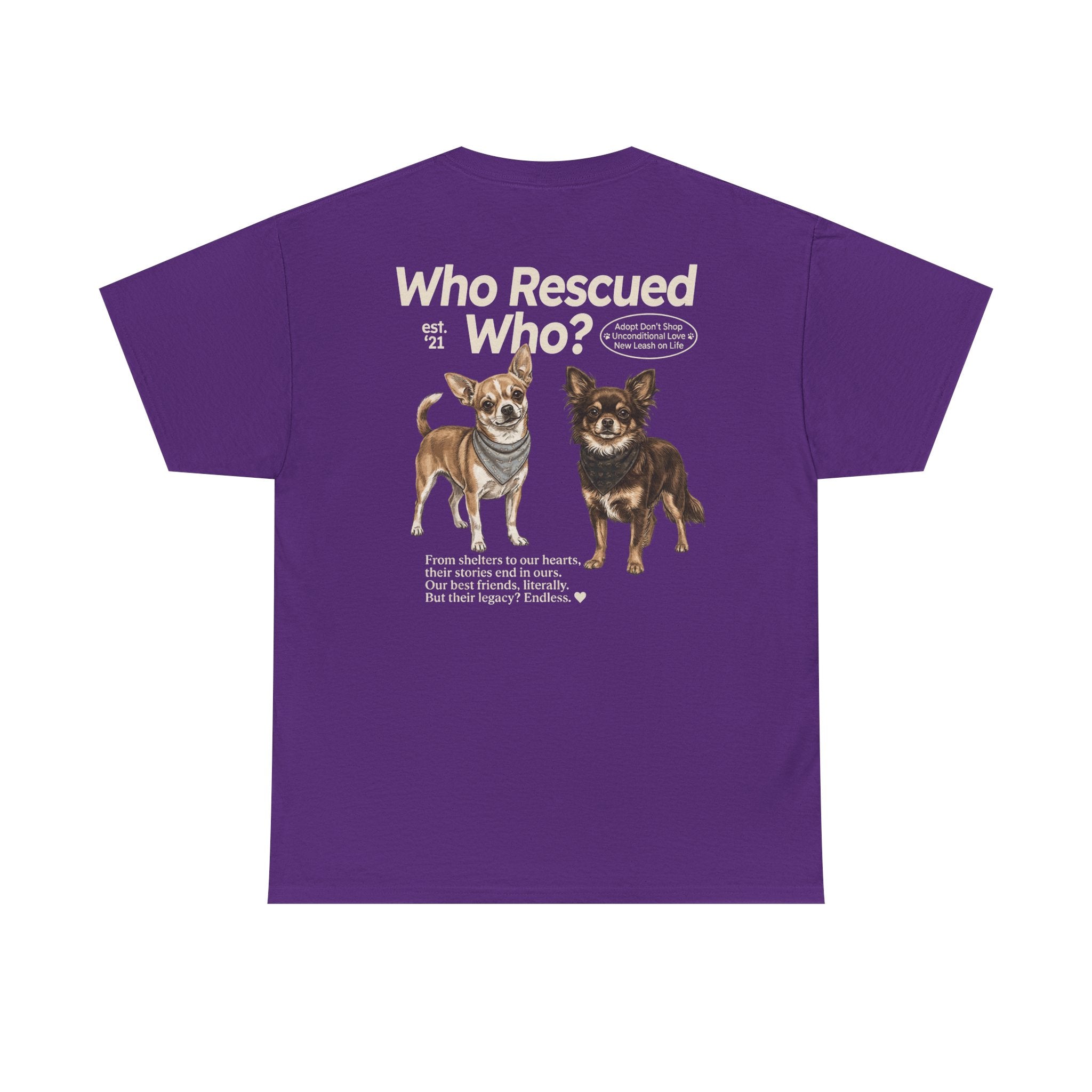 Chihuahua - Who Rescued Who? T-Shirt