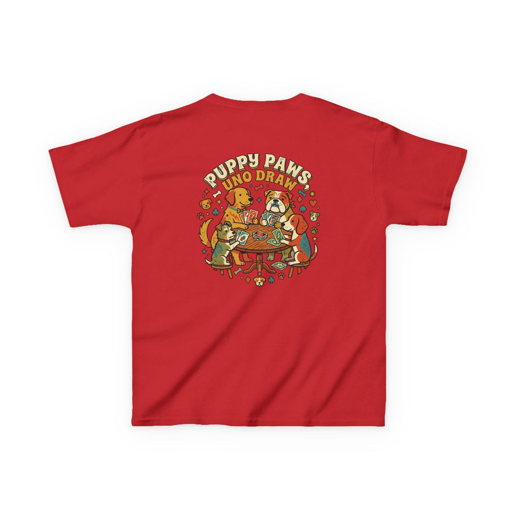 Kids 'Puppy Paws, Uno Draws' T-Shirt