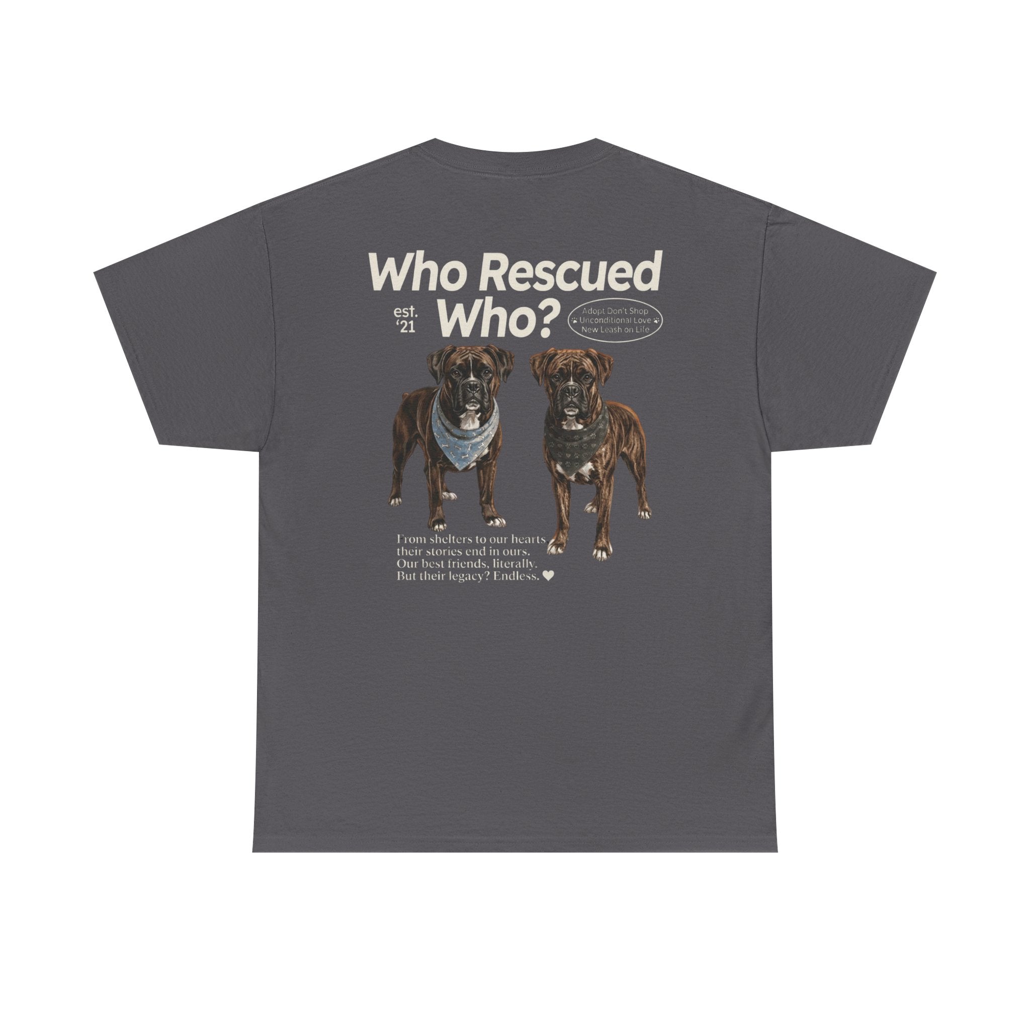 Boxer - Who Rescued Who? T-Shirt