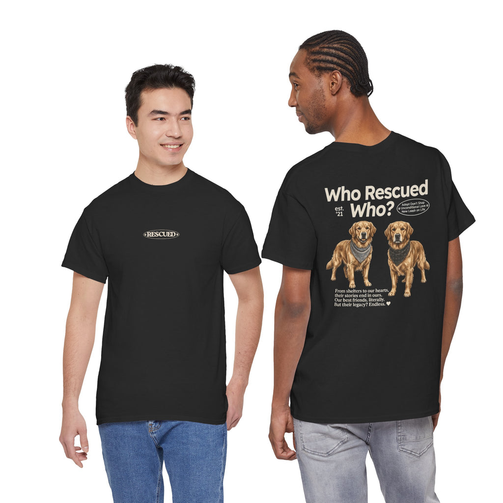 Golden Retriever - Who Rescued Who? T-Shirt