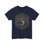 German Shepherd “I Don’t Bark. I Assess Threats.” Unisex Heavy Cotton Tee