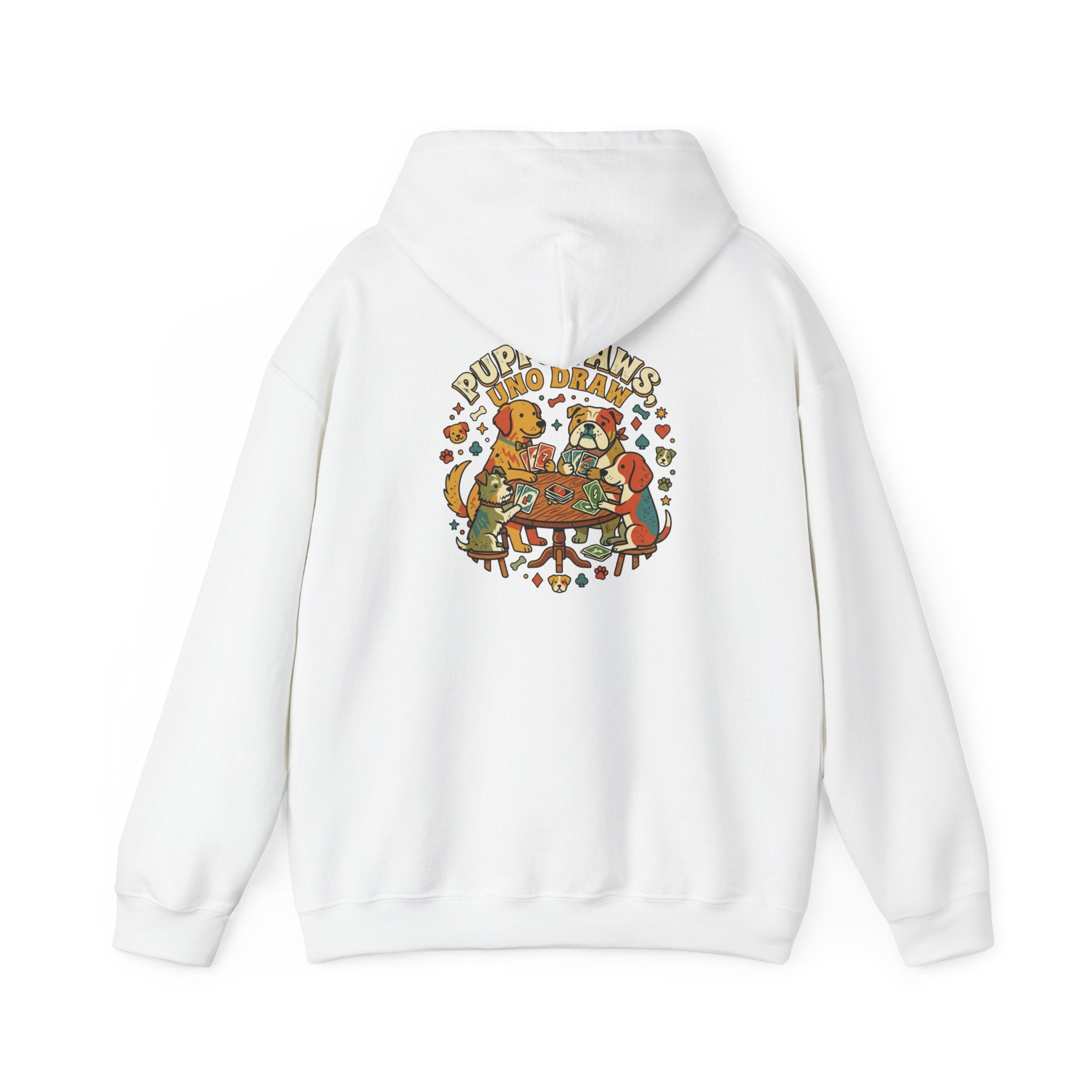 Puppy Paws, Uno Draws Hoodie — Funny Dog Lover Sweatshirt