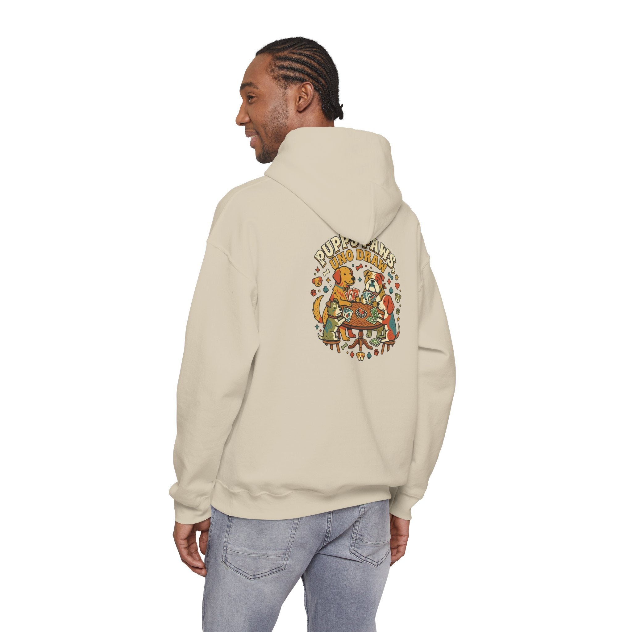 Puppy Paws, Uno Draws Hoodie — Funny Dog Lover Sweatshirt