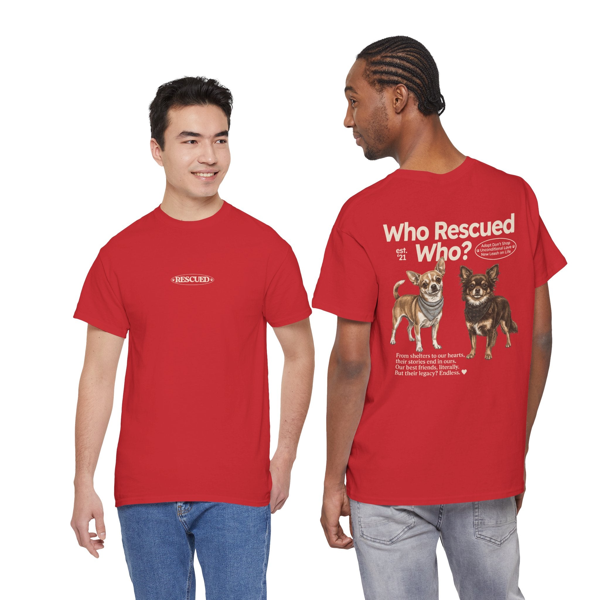 Chihuahua - Who Rescued Who? T-Shirt