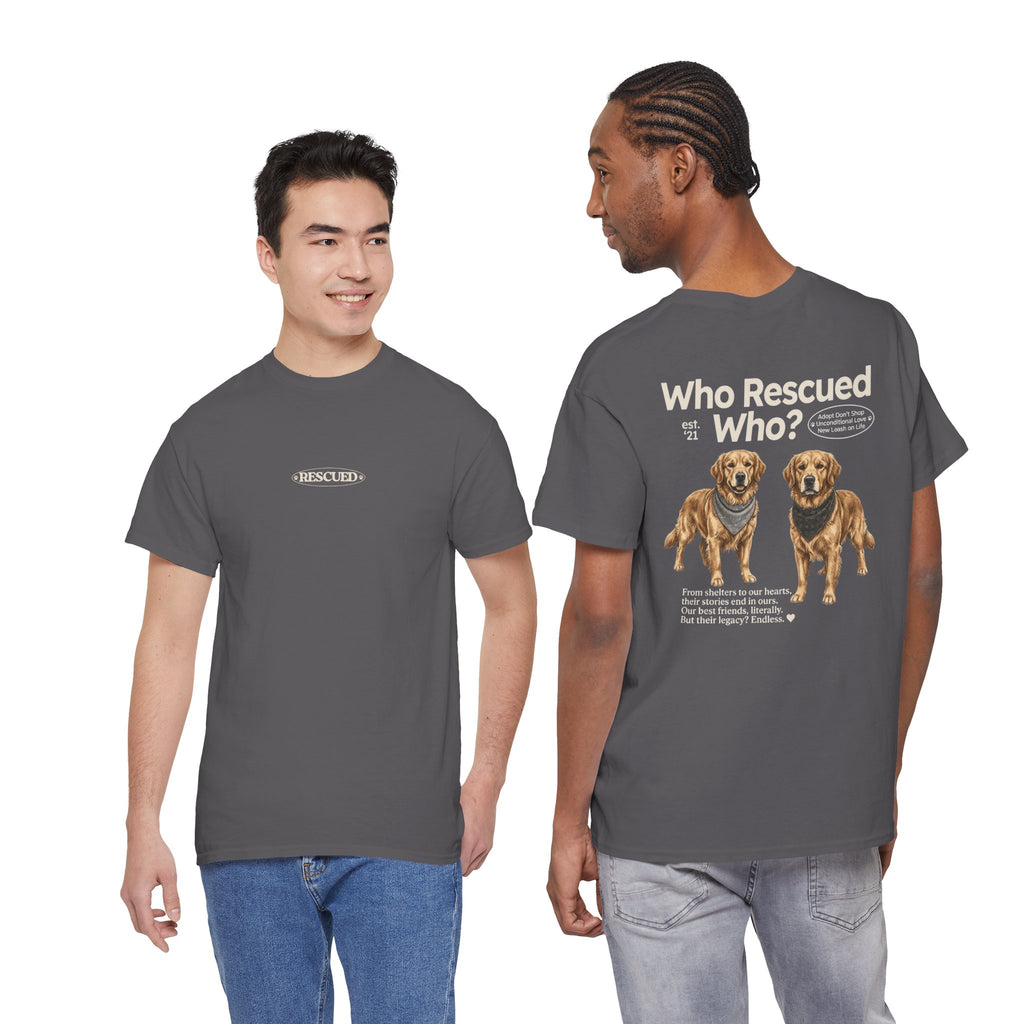 Golden Retriever - Who Rescued Who? T-Shirt