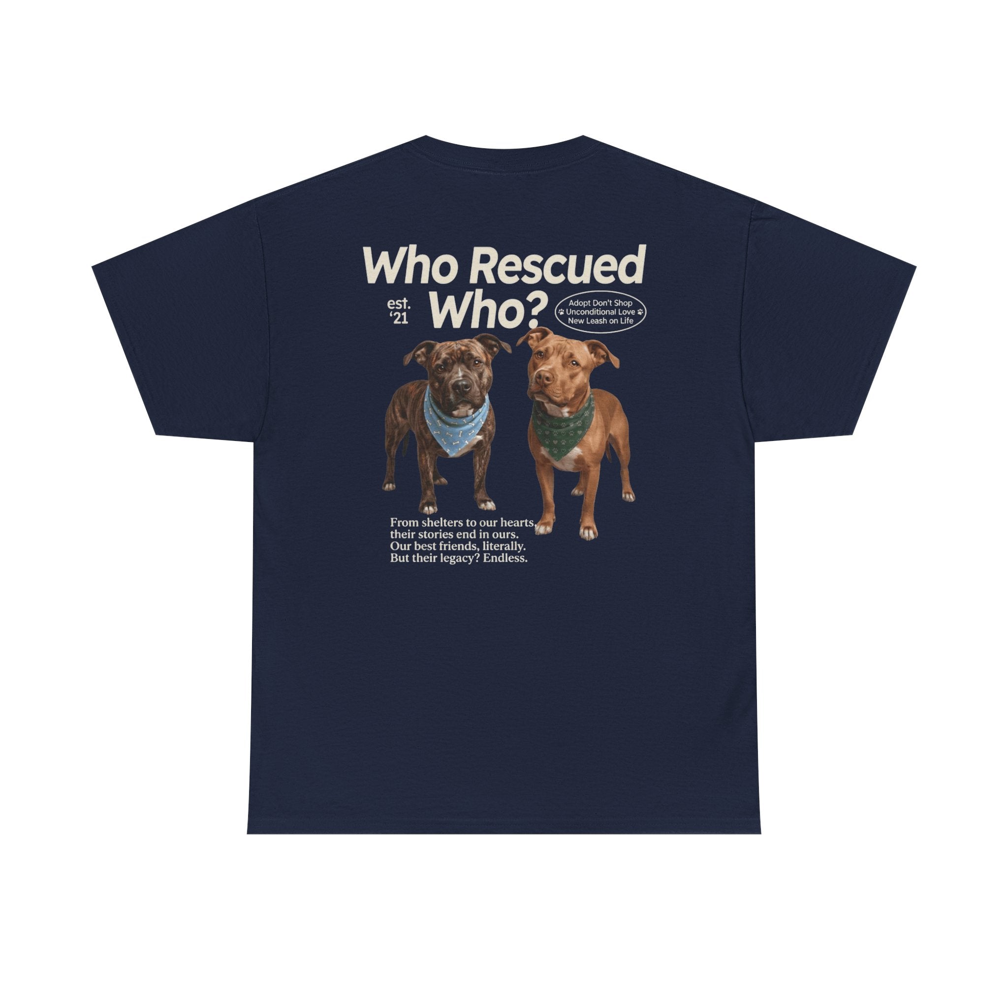 Pitbull - Who Rescued Who? T-Shirt