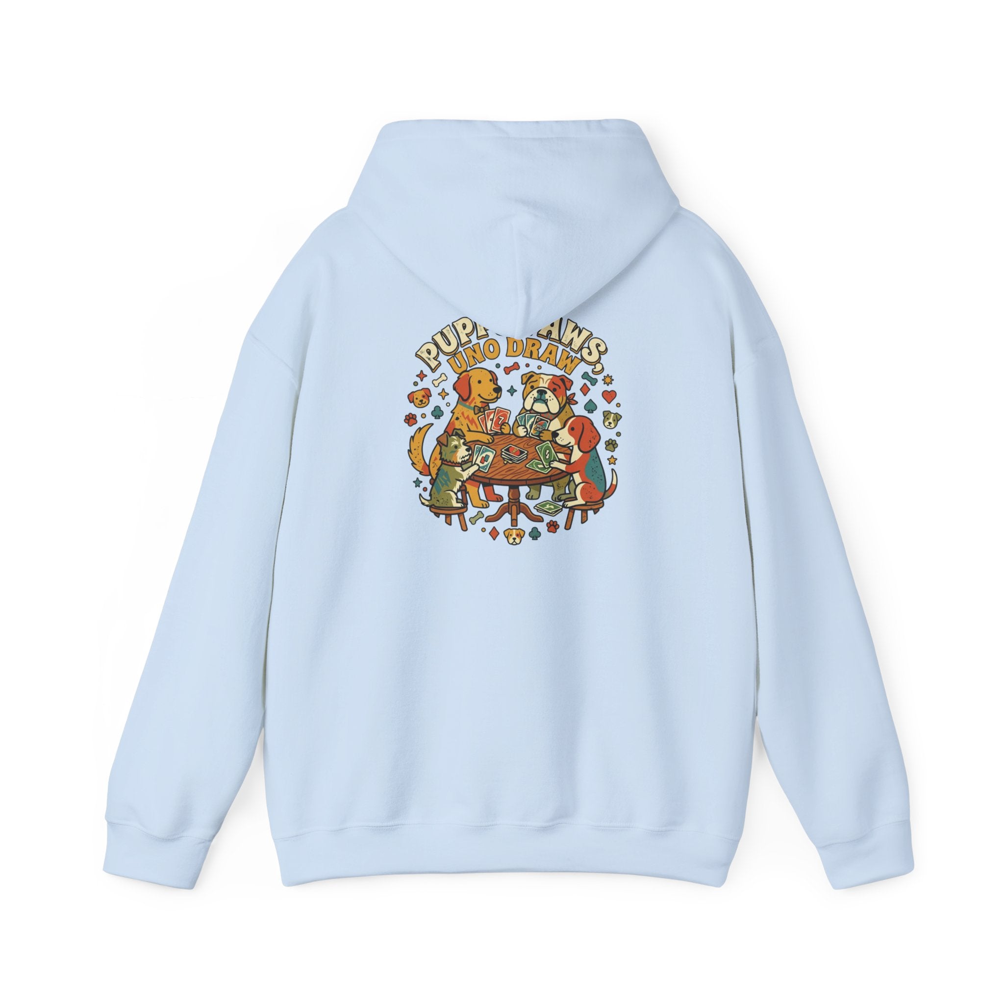 Puppy Paws, Uno Draws Hoodie — Funny Dog Lover Sweatshirt