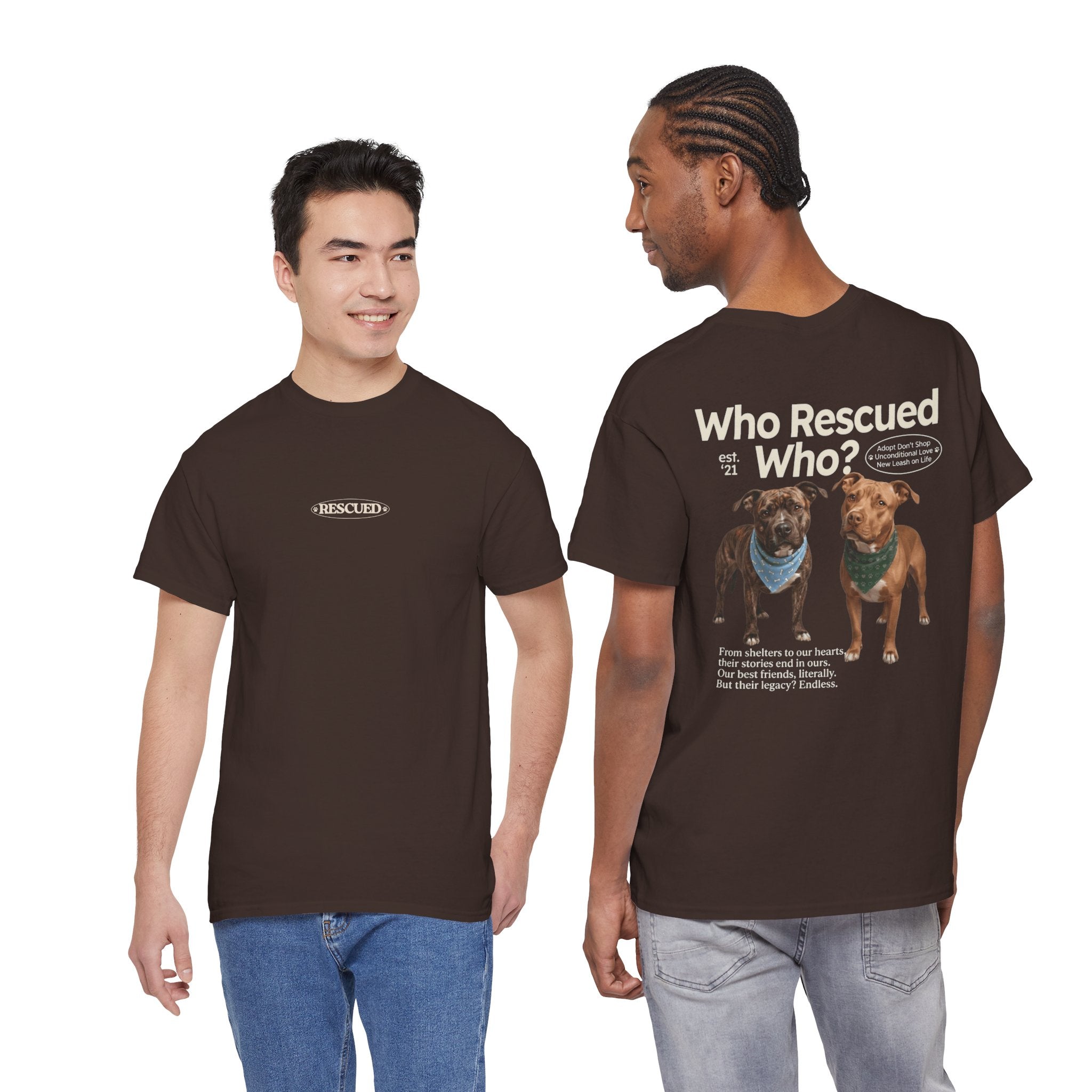Pitbull - Who Rescued Who? T-Shirt