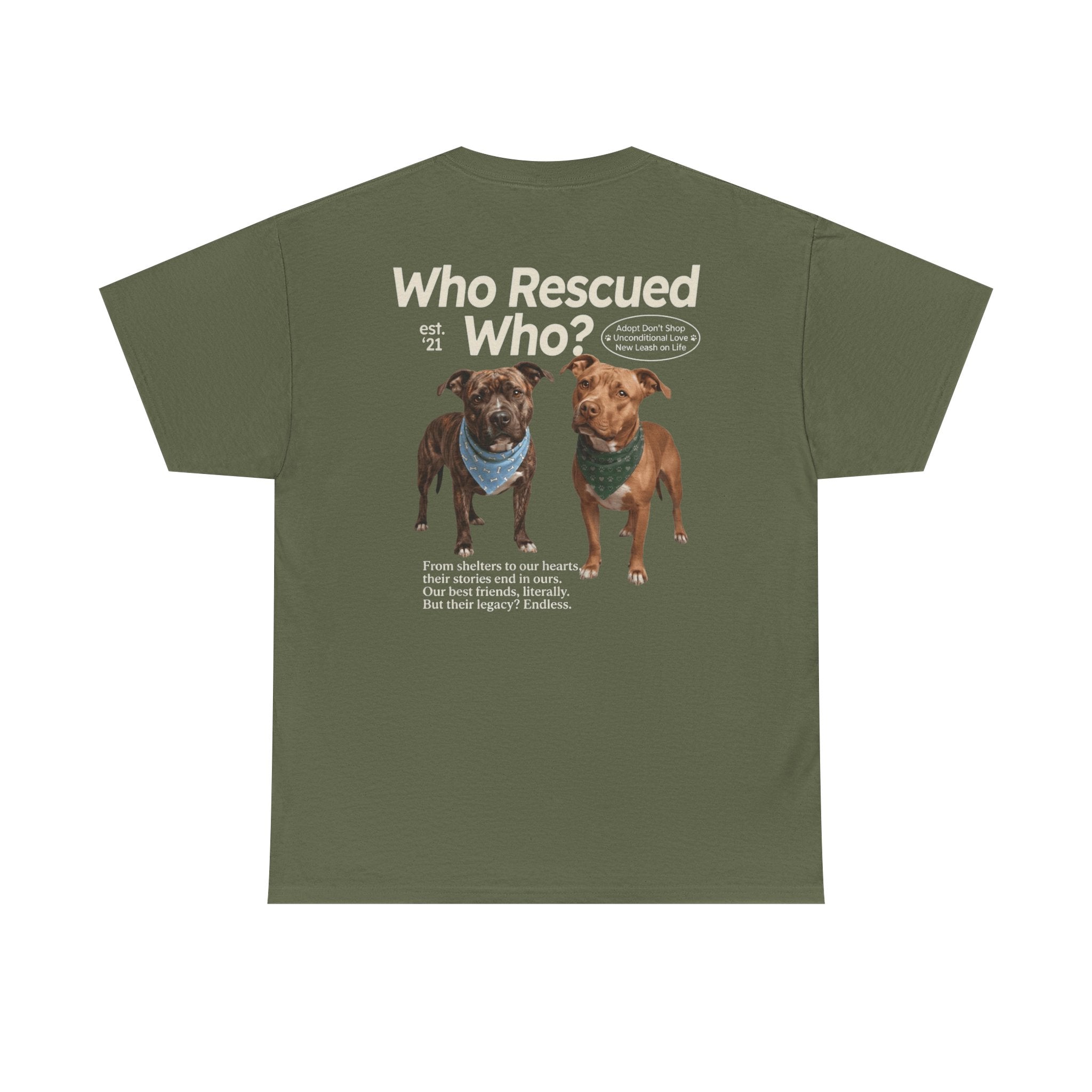 Pitbull - Who Rescued Who? T-Shirt