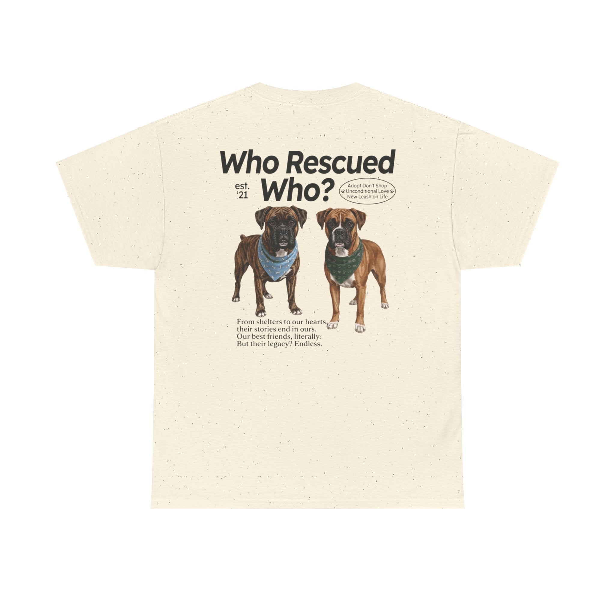 Boxer - Who Rescued Who? T-Shirt