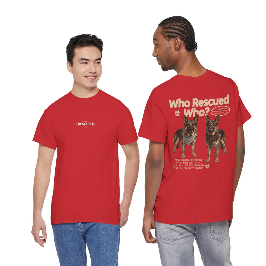 Who Rescued Who? German Shepard T-Shirt