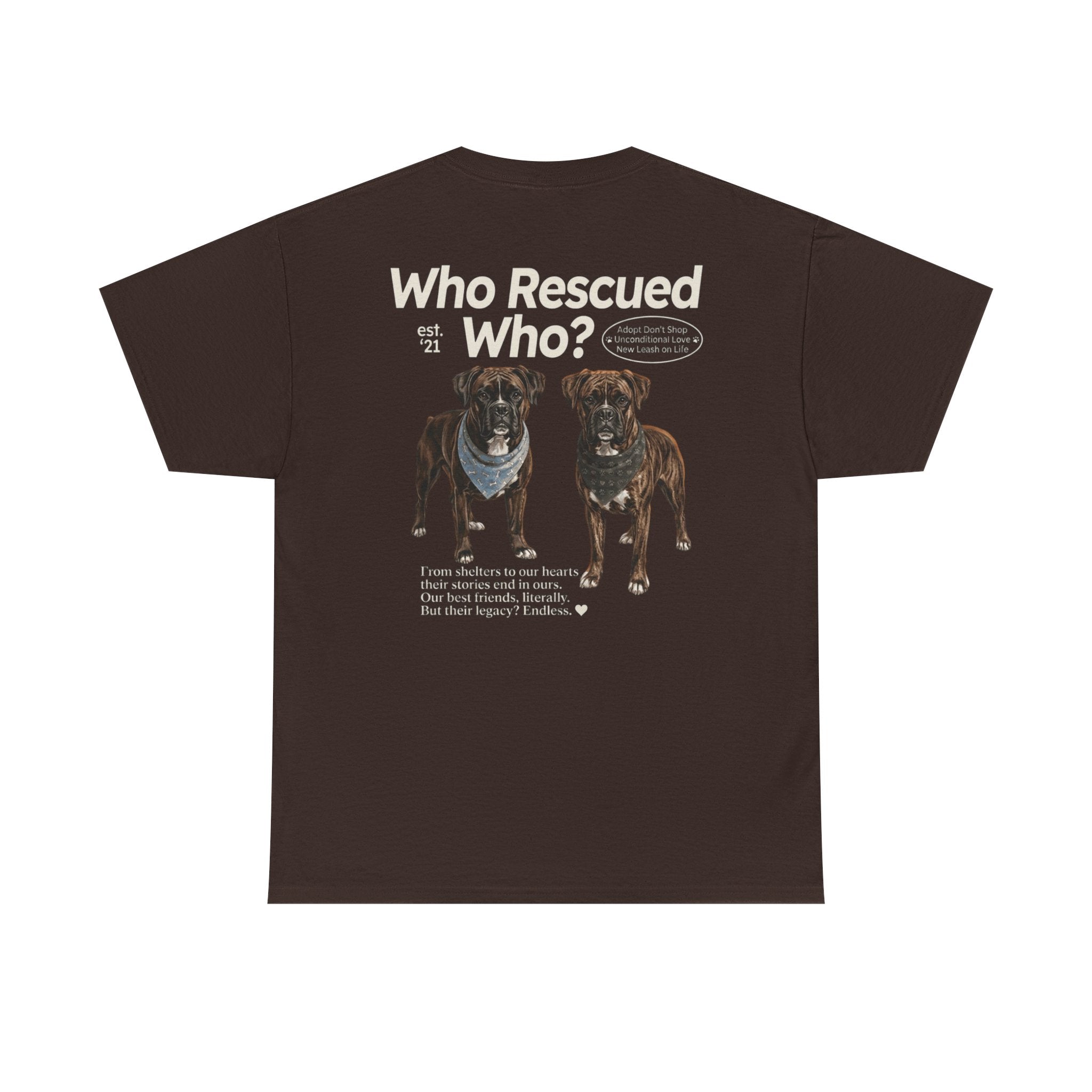 Boxer - Who Rescued Who? T-Shirt