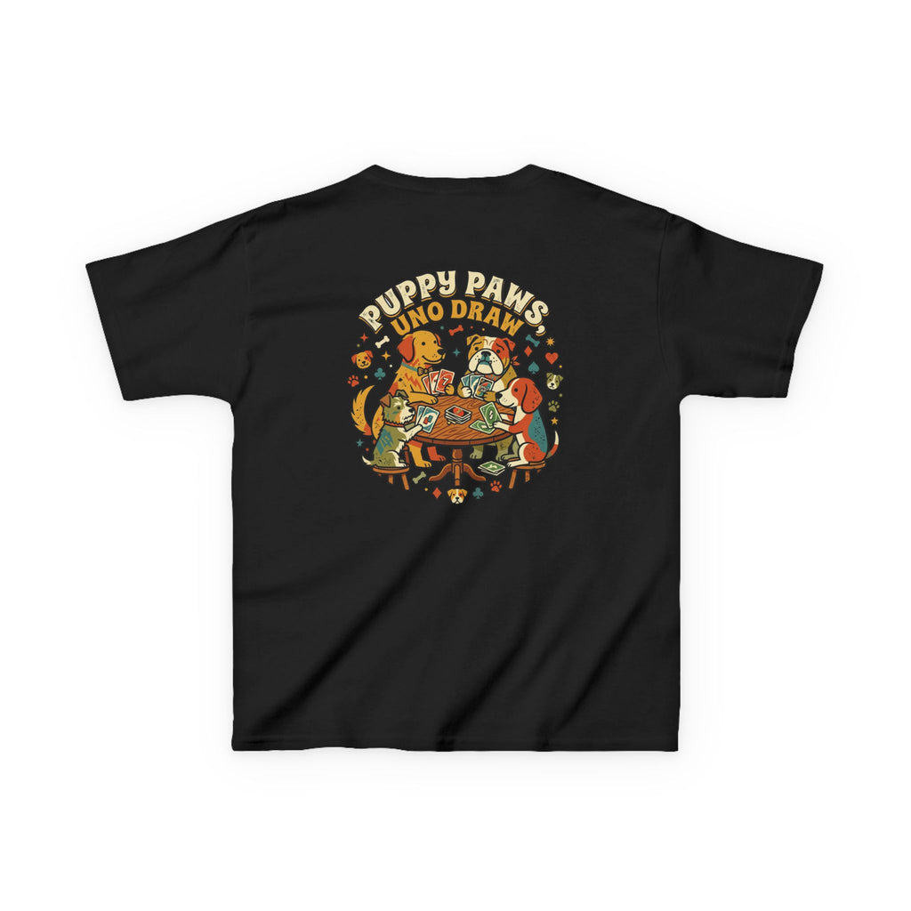 Kids 'Puppy Paws, Uno Draws' T-Shirt
