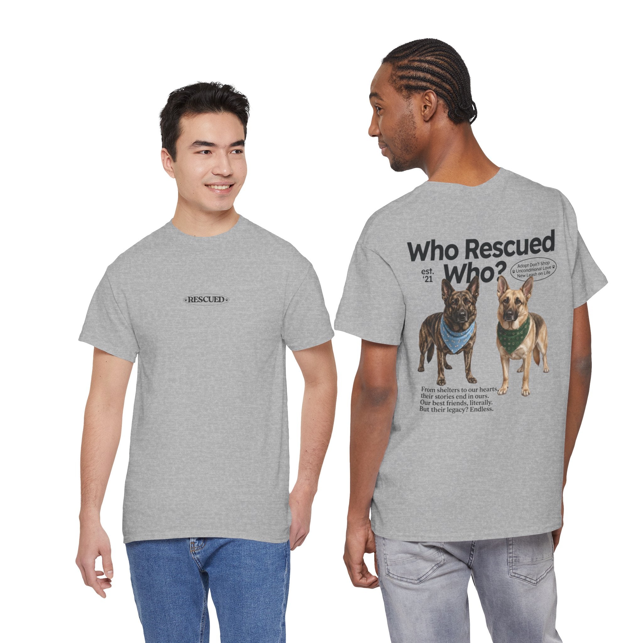 Who Rescued Who? German Shepard T-Shirt