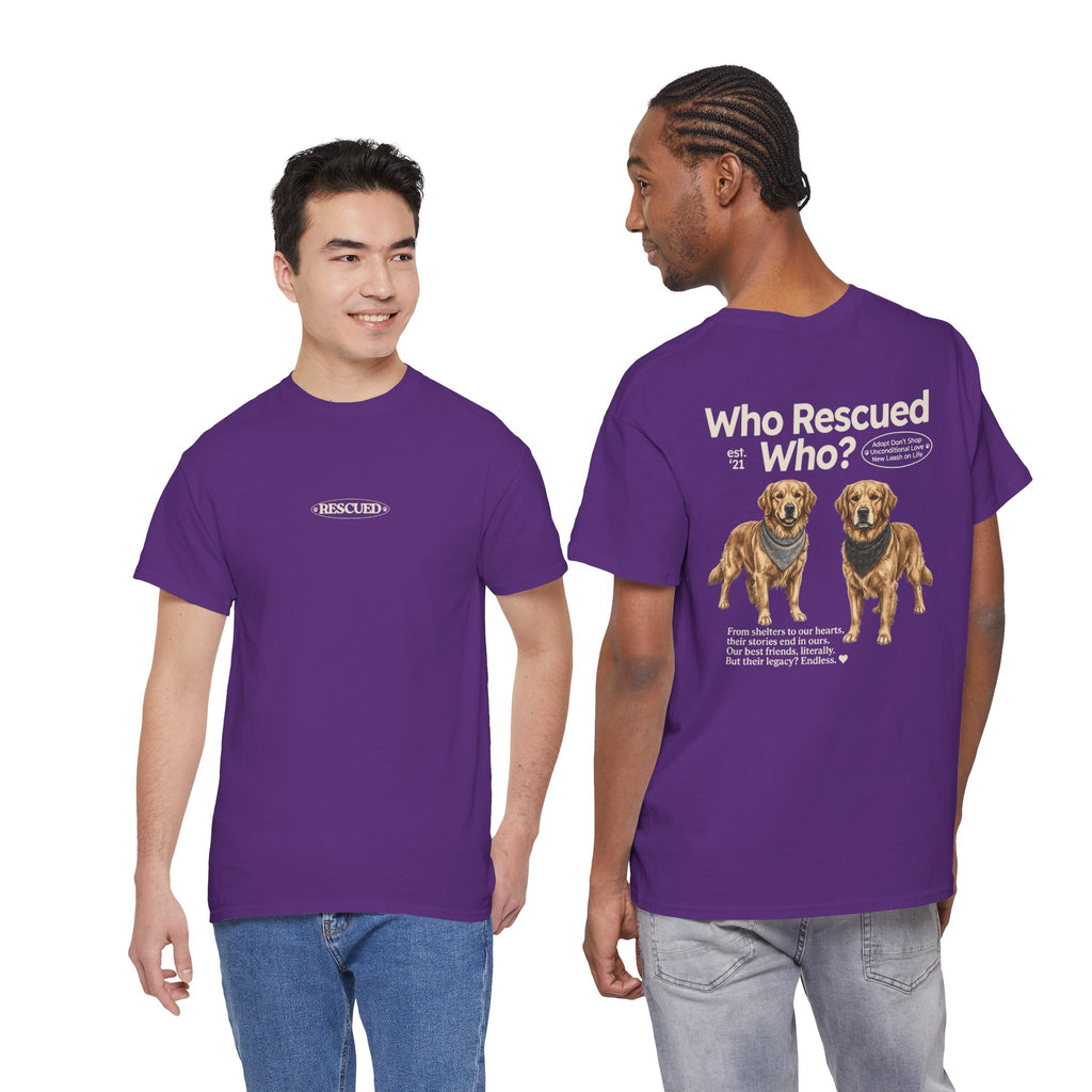 Golden Retriever - Who Rescued Who? T-Shirt