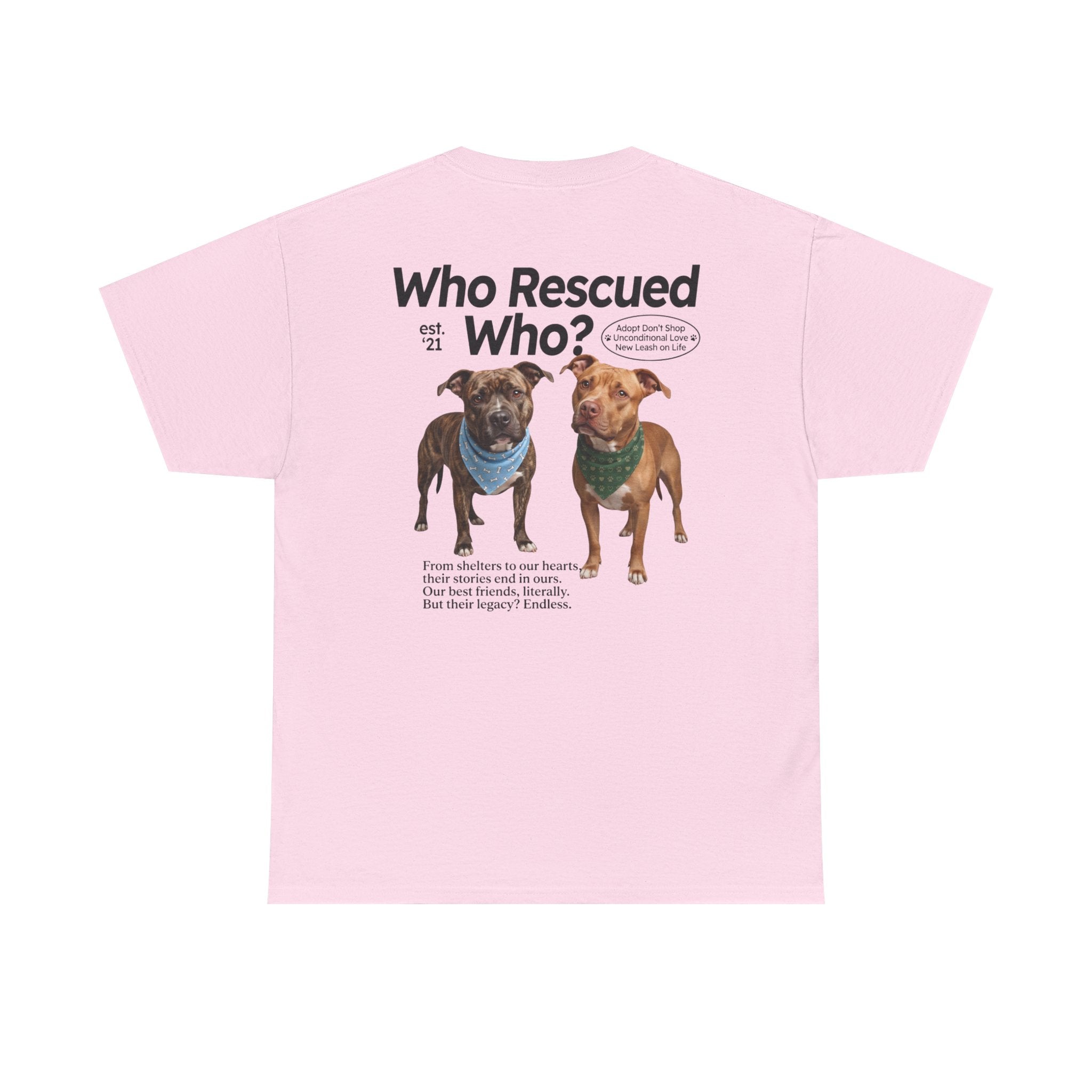 Pitbull - Who Rescued Who? T-Shirt