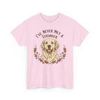 Golden Retriever “I’ve Never Met A Stranger” Unisex Heavy Cotton Tee