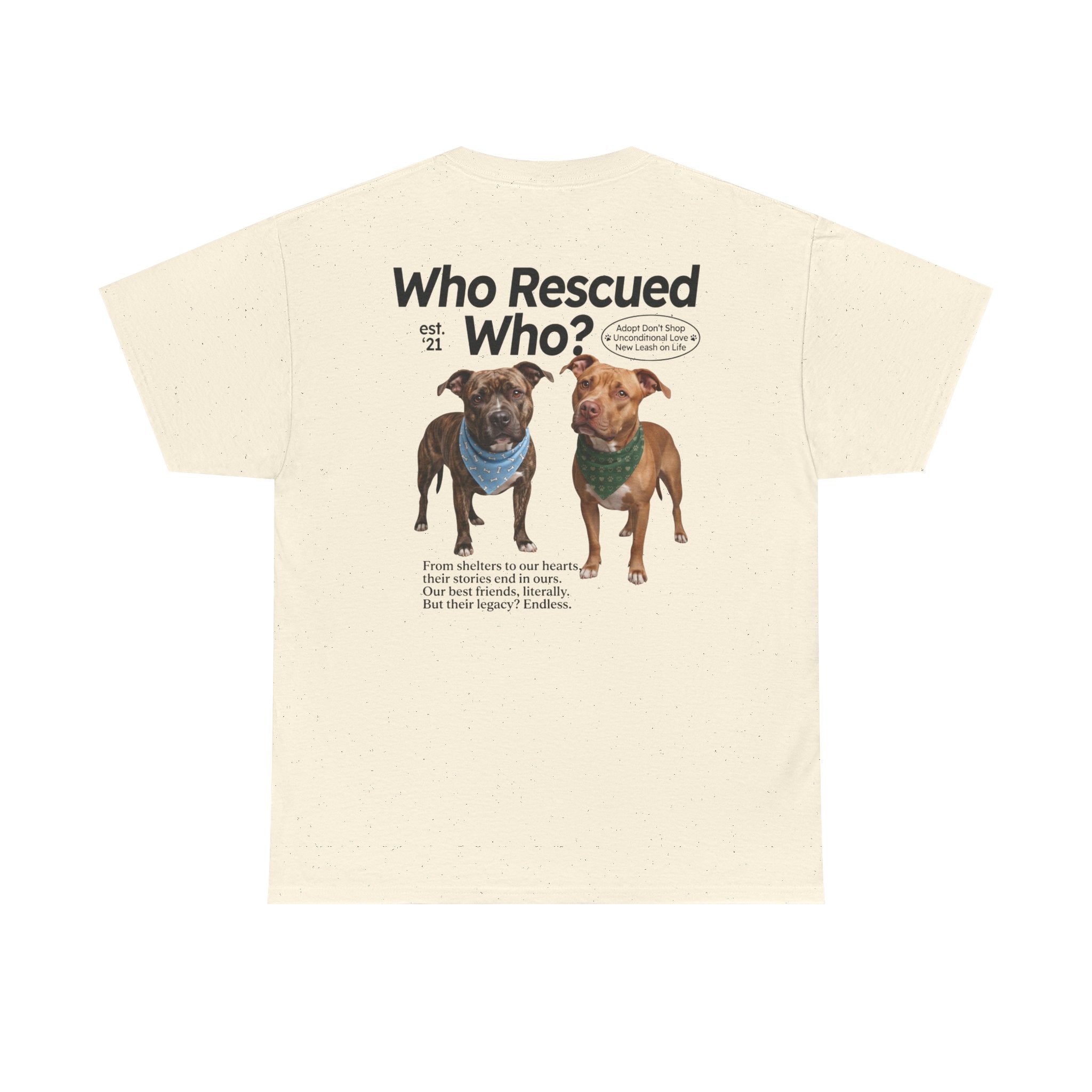 Pitbull - Who Rescued Who? T-Shirt