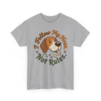 Beagle “I Follow My Nose. Not Rules.” Unisex Heavy Cotton Tee