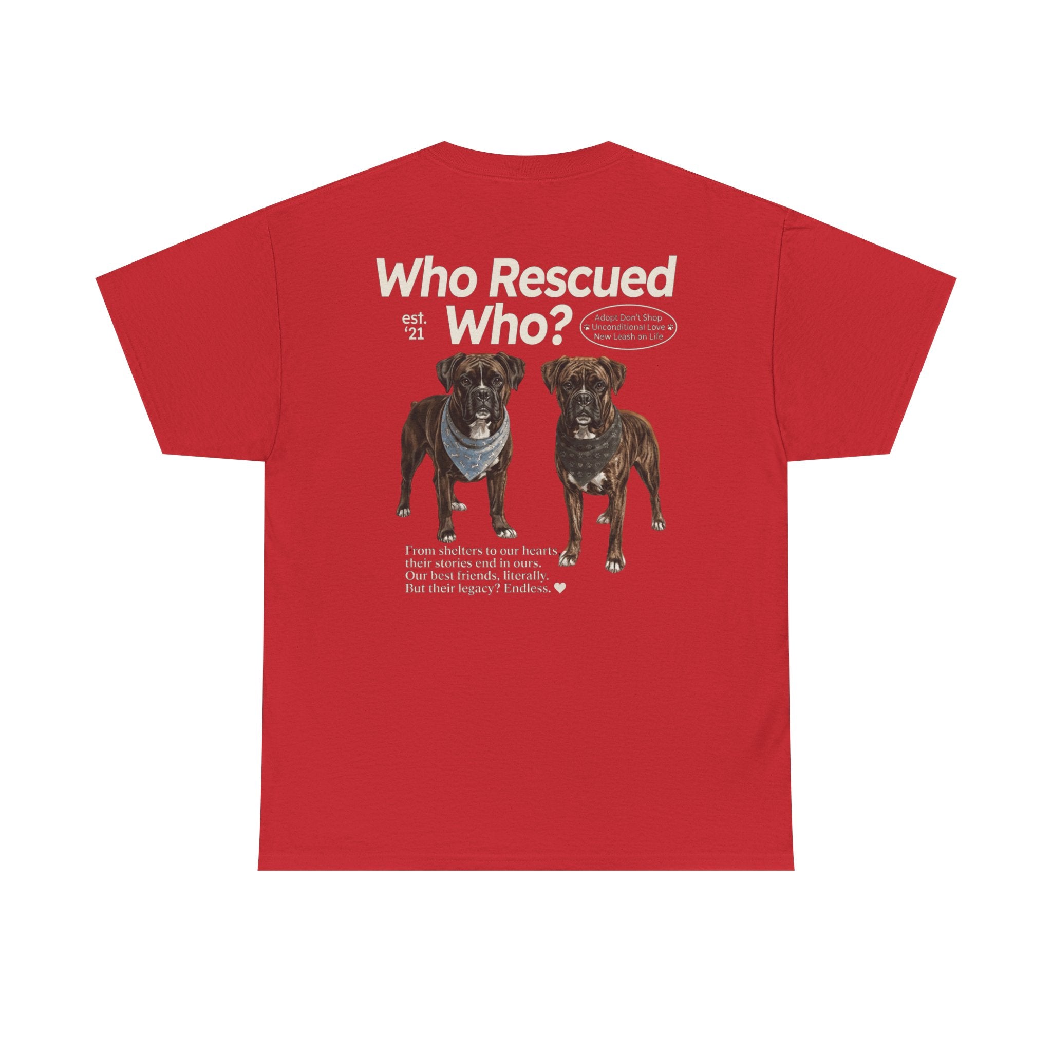 Boxer - Who Rescued Who? T-Shirt