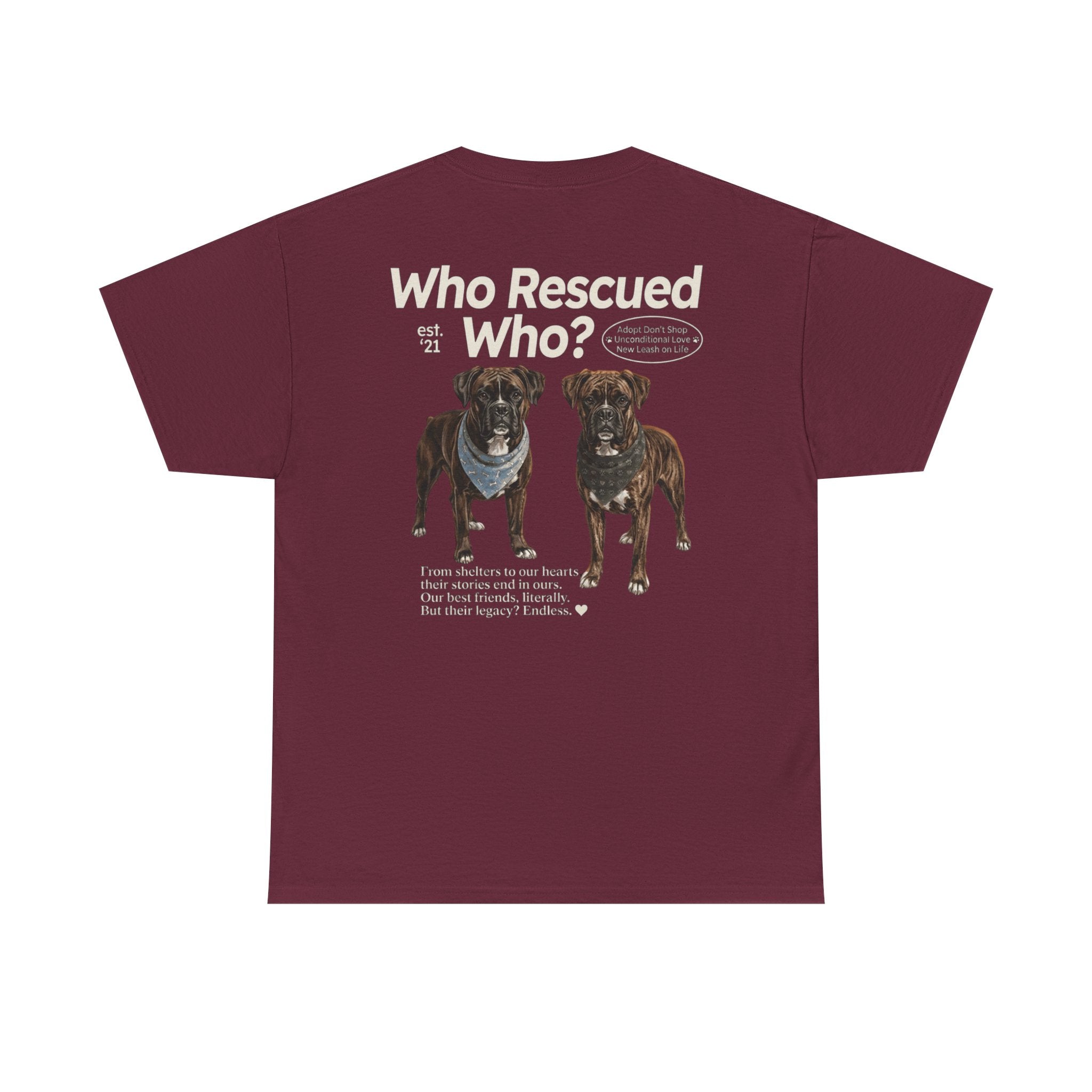 Boxer - Who Rescued Who? T-Shirt