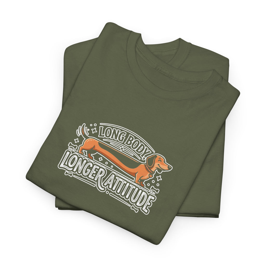 'Long Body, Longer Attitude' T-Shirt — Bold Statement Graphic Tee