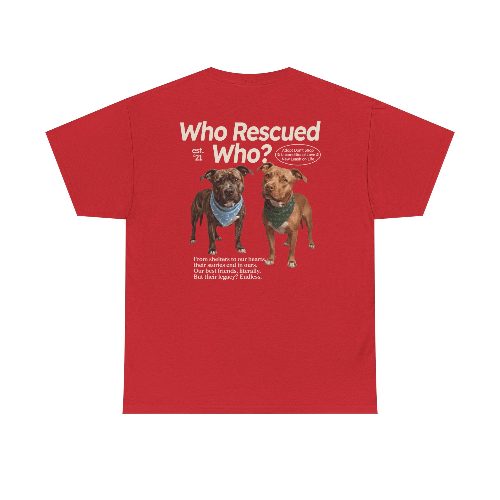Pitbull - Who Rescued Who? T-Shirt