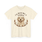 Golden Retriever “I’ve Never Met A Stranger” Unisex Heavy Cotton Tee