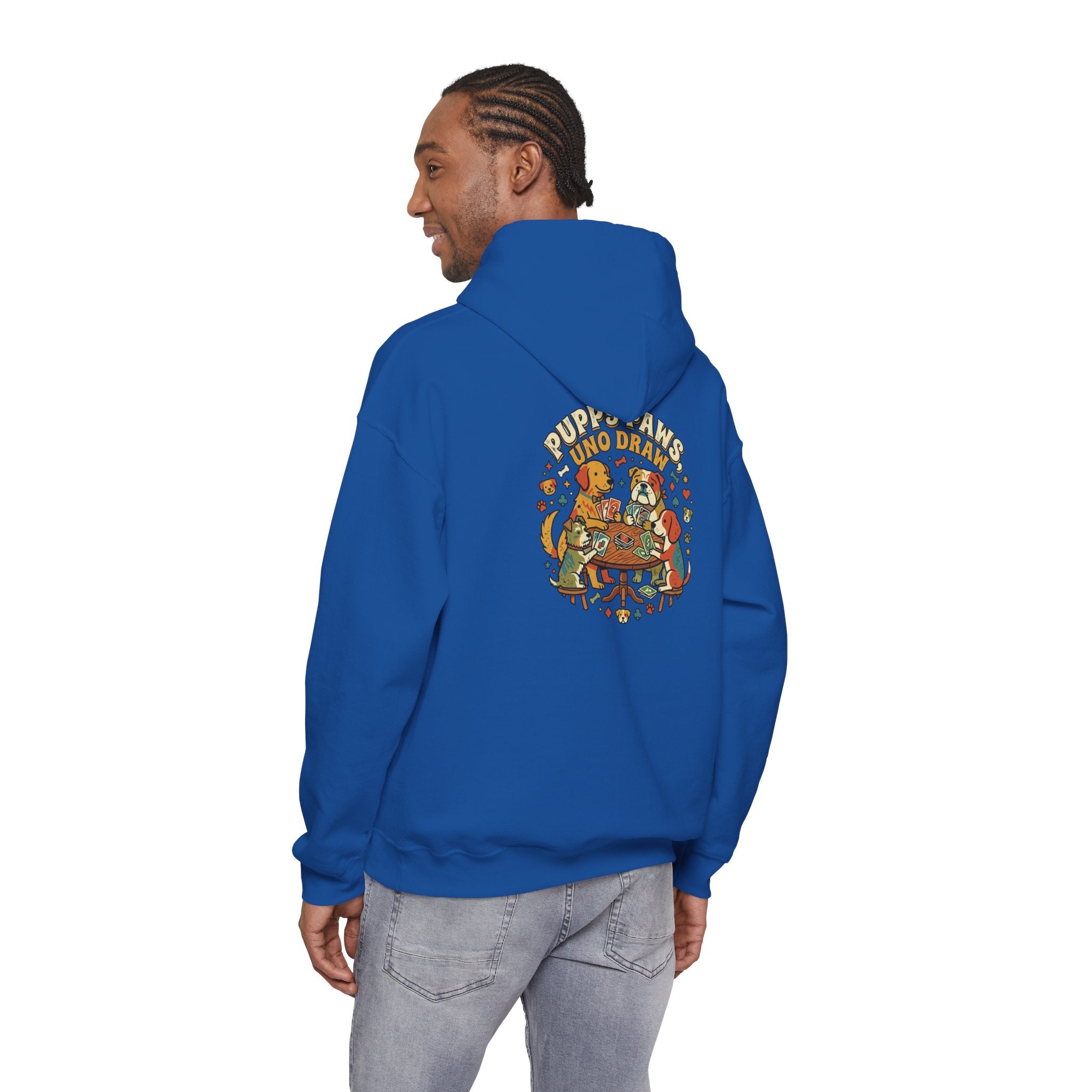 Puppy Paws, Uno Draws Hoodie — Funny Dog Lover Sweatshirt
