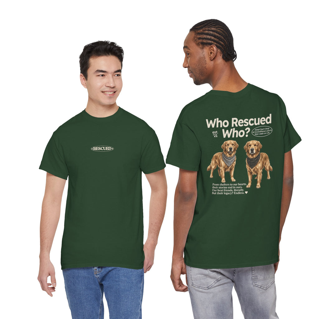 Golden Retriever - Who Rescued Who? T-Shirt
