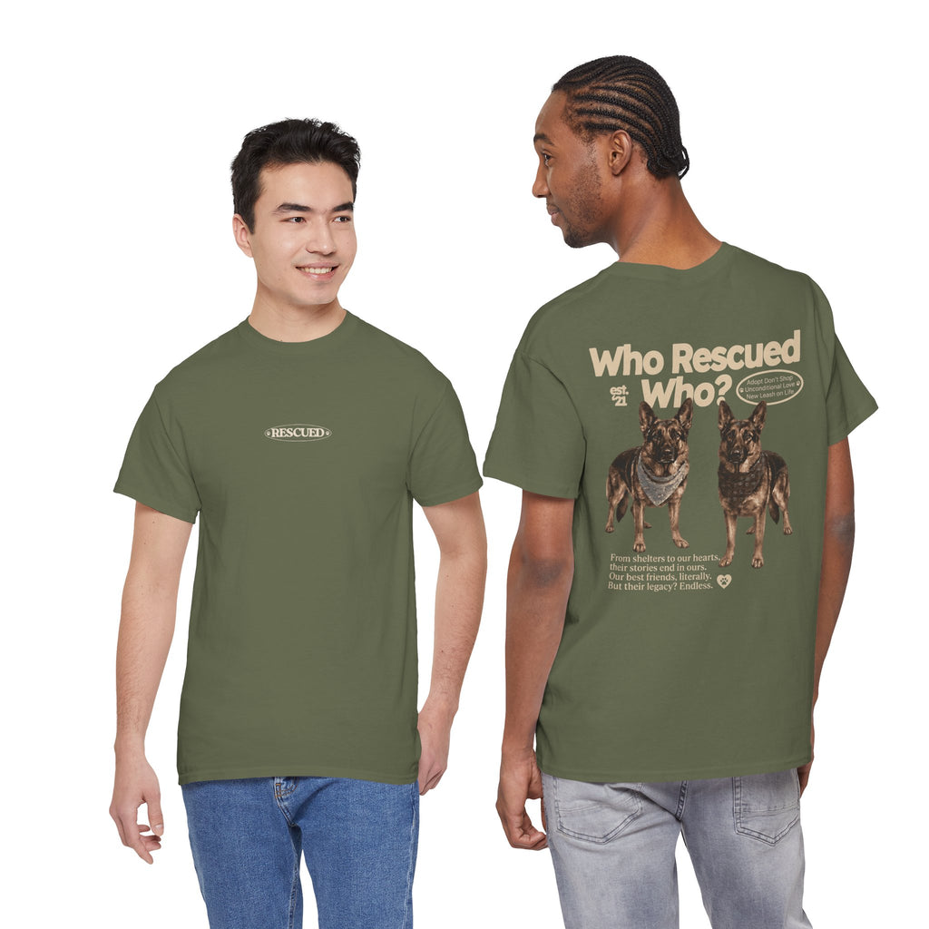 Who Rescued Who? German Shepard T-Shirt