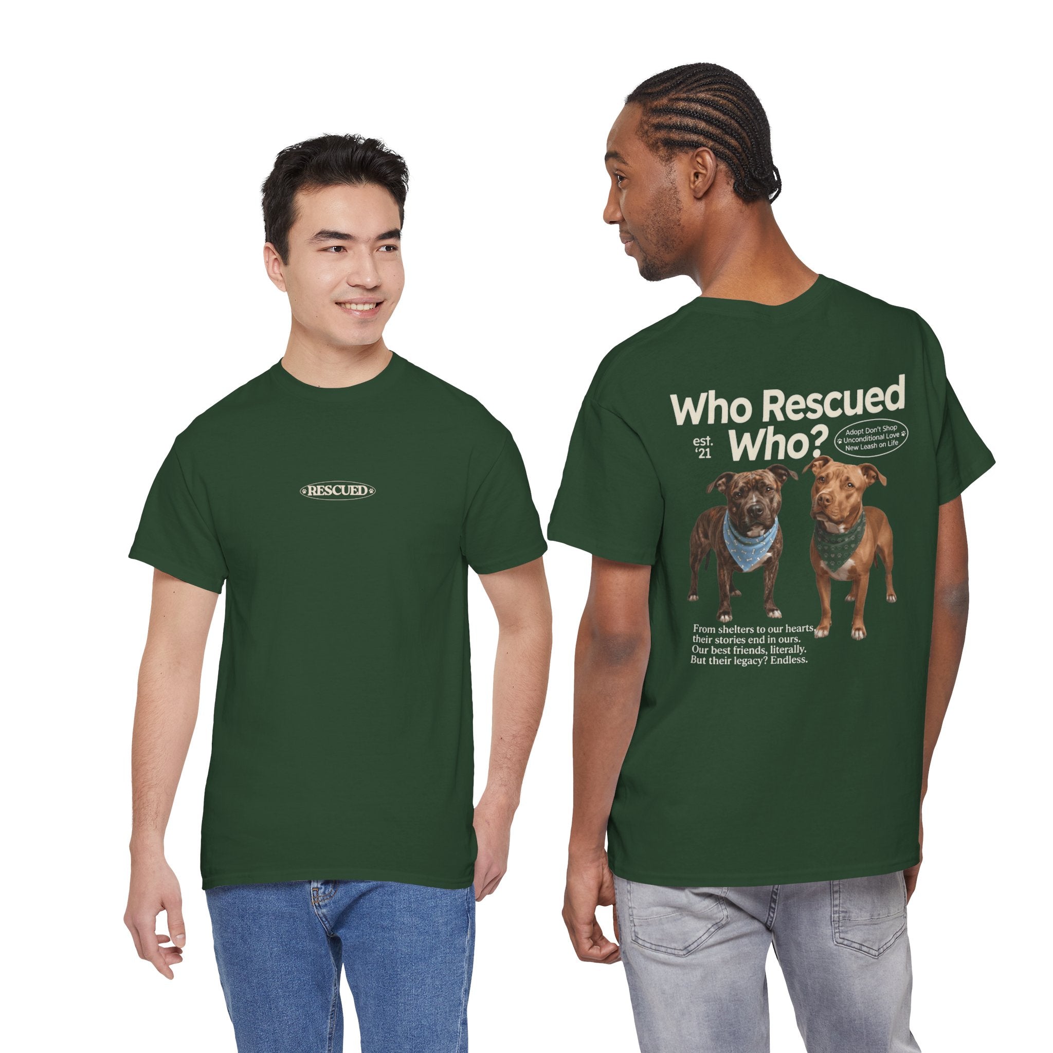 Pitbull - Who Rescued Who? T-Shirt