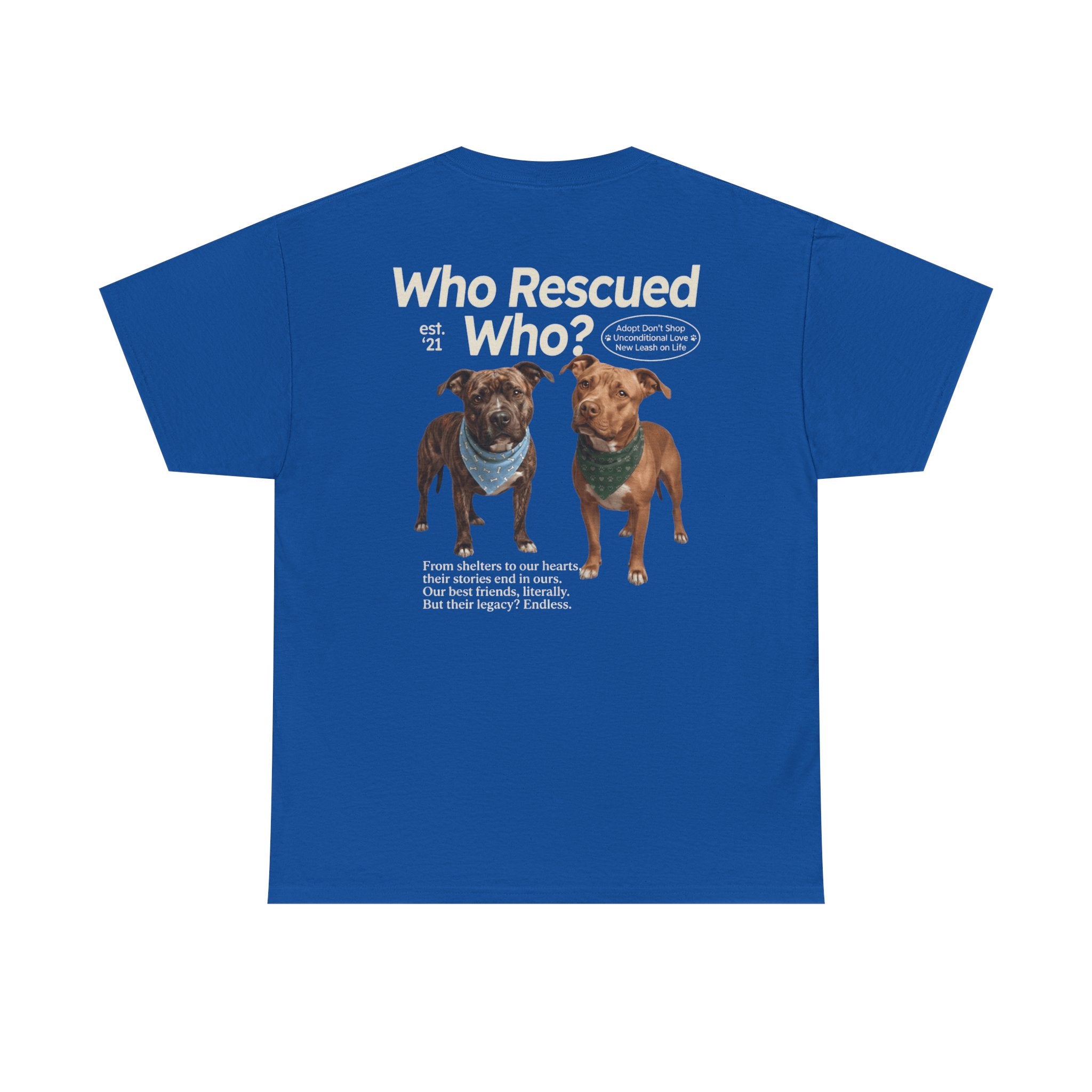 Pitbull - Who Rescued Who? T-Shirt