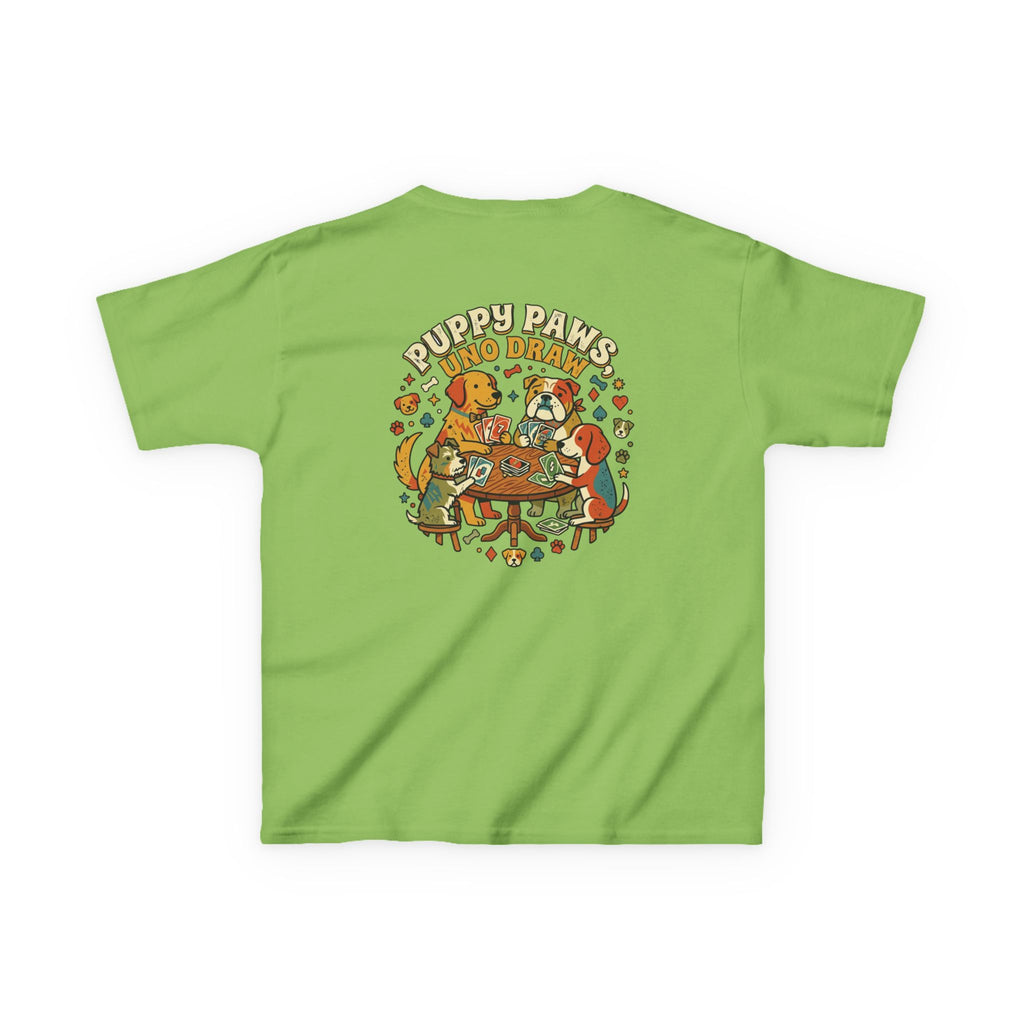Kids 'Puppy Paws, Uno Draws' T-Shirt