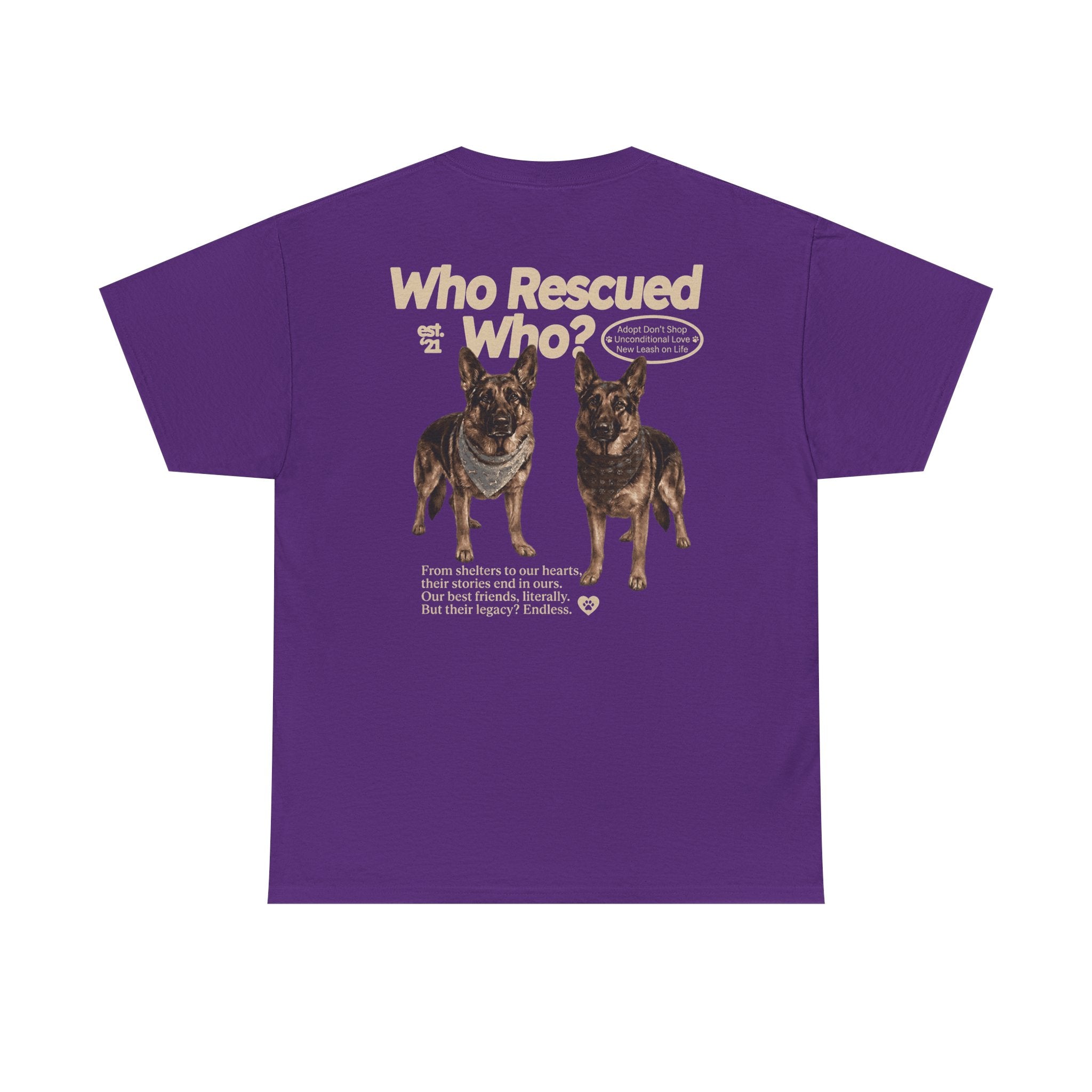 Who Rescued Who? German Shepard T-Shirt