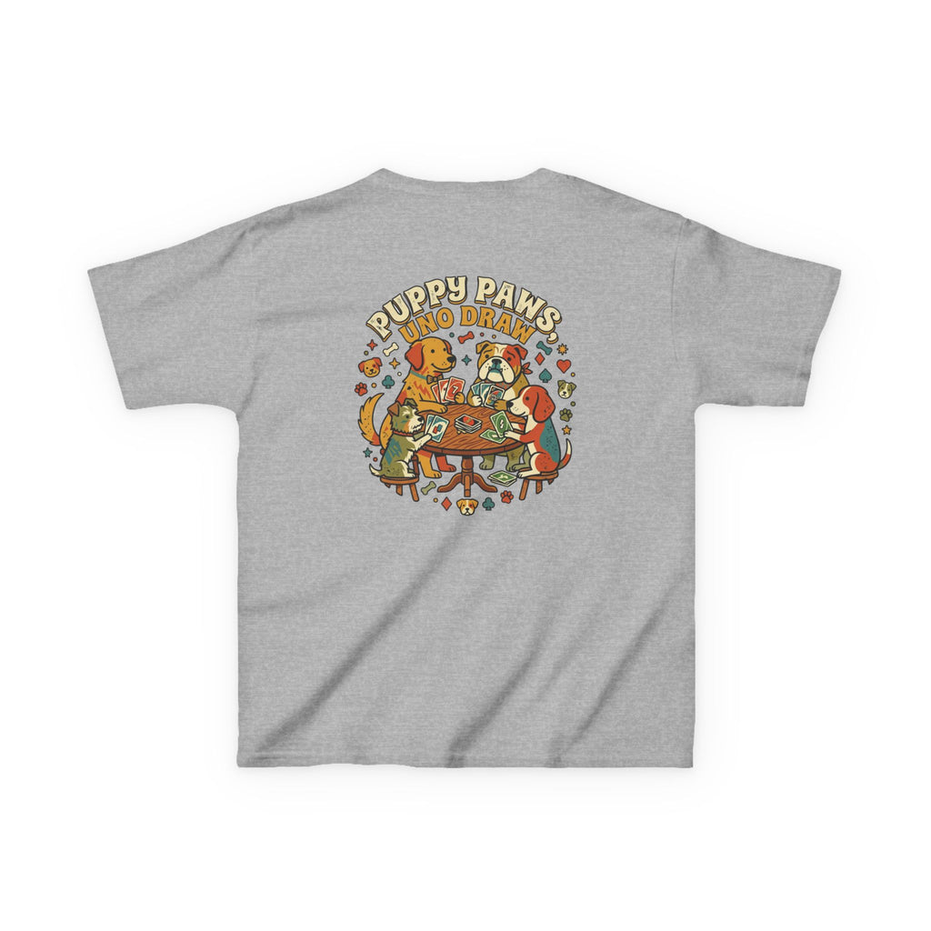 Kids 'Puppy Paws, Uno Draws' T-Shirt