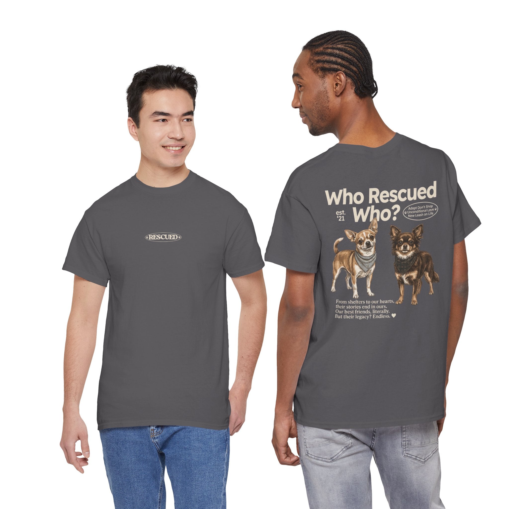 Chihuahua - Who Rescued Who? T-Shirt