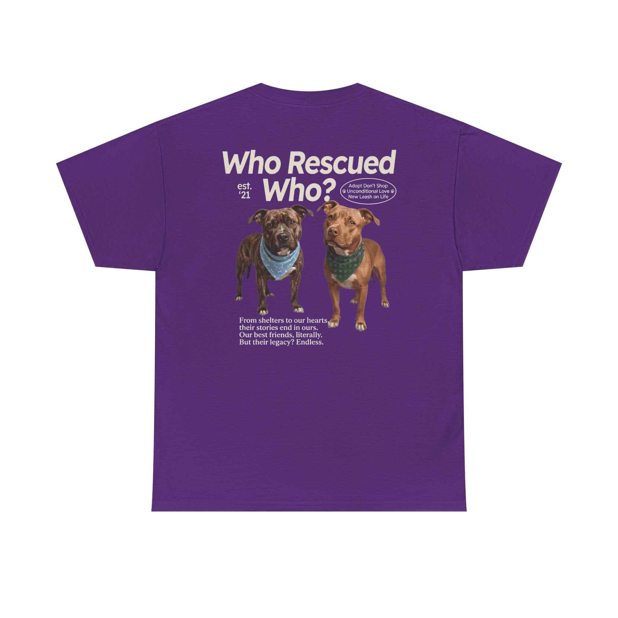 Pitbull - Who Rescued Who? T-Shirt