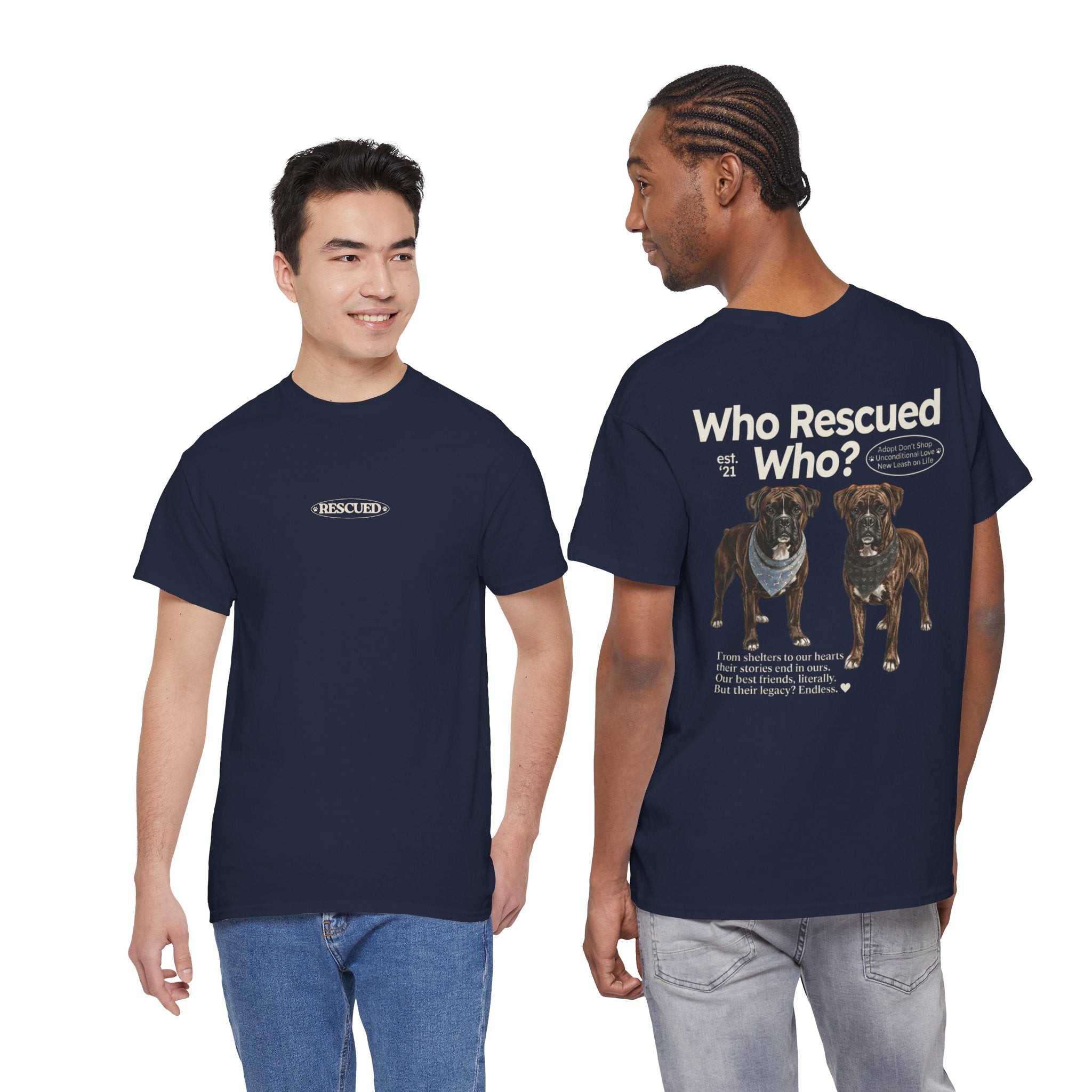 Boxer - Who Rescued Who? T-Shirt