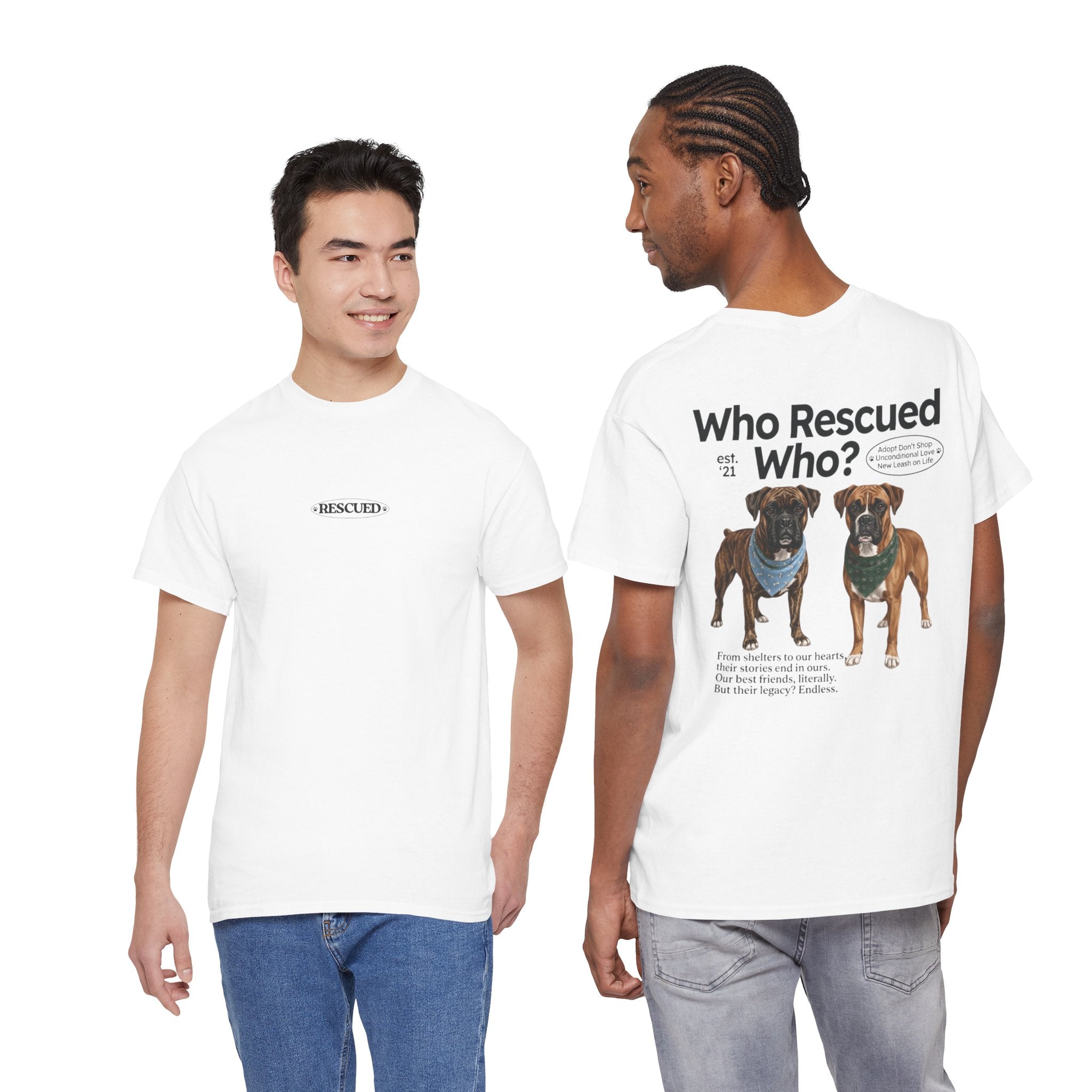 Boxer - Who Rescued Who? T-Shirt