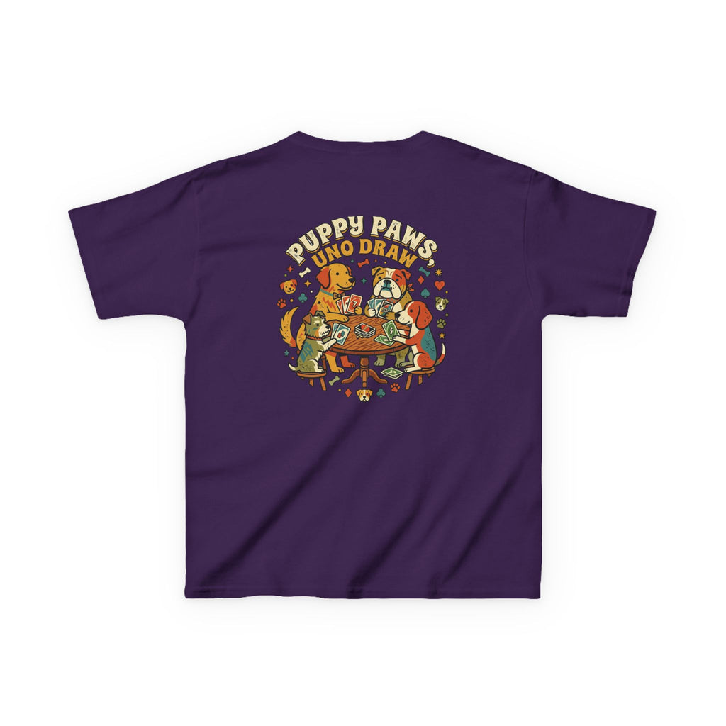 Kids 'Puppy Paws, Uno Draws' T-Shirt