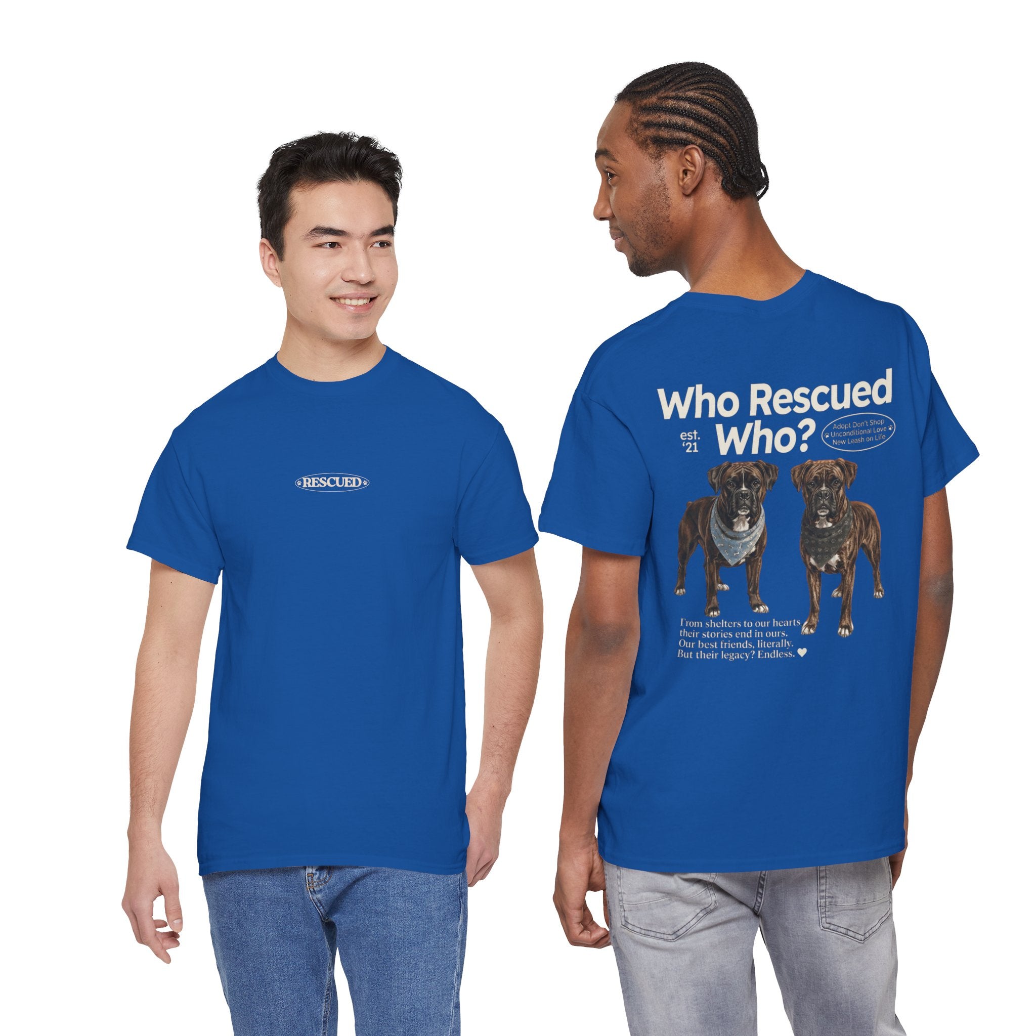 Boxer - Who Rescued Who? T-Shirt