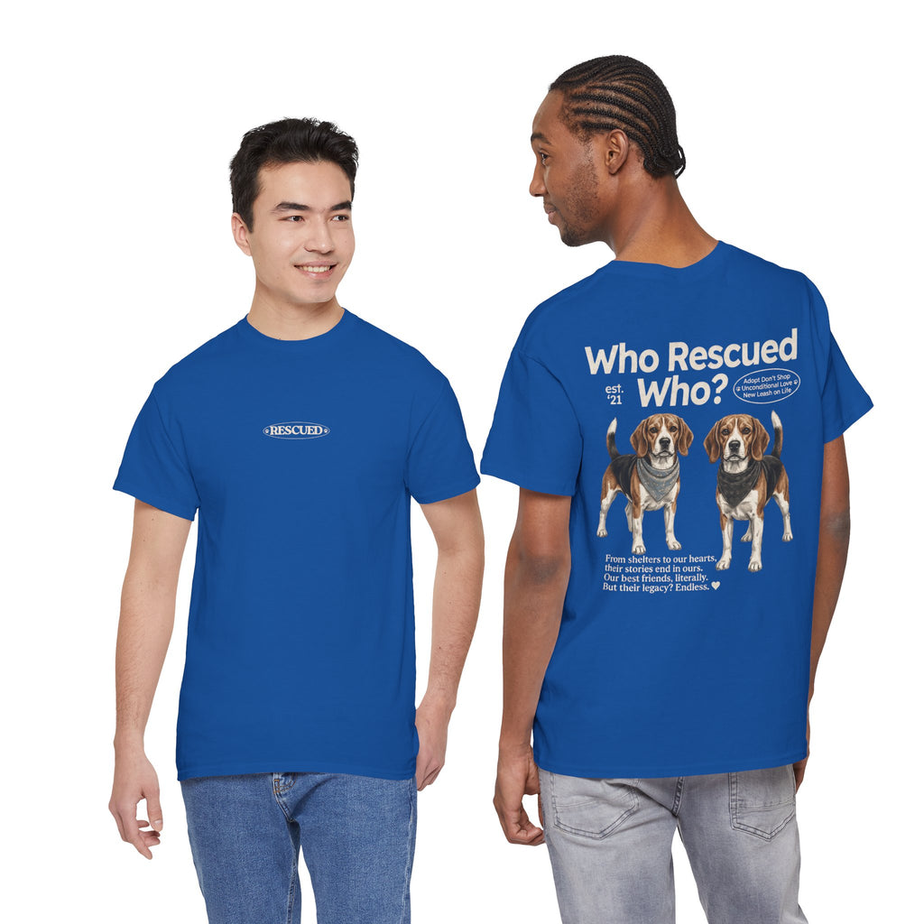 Beagle - Who Rescued Who? T-Shirt