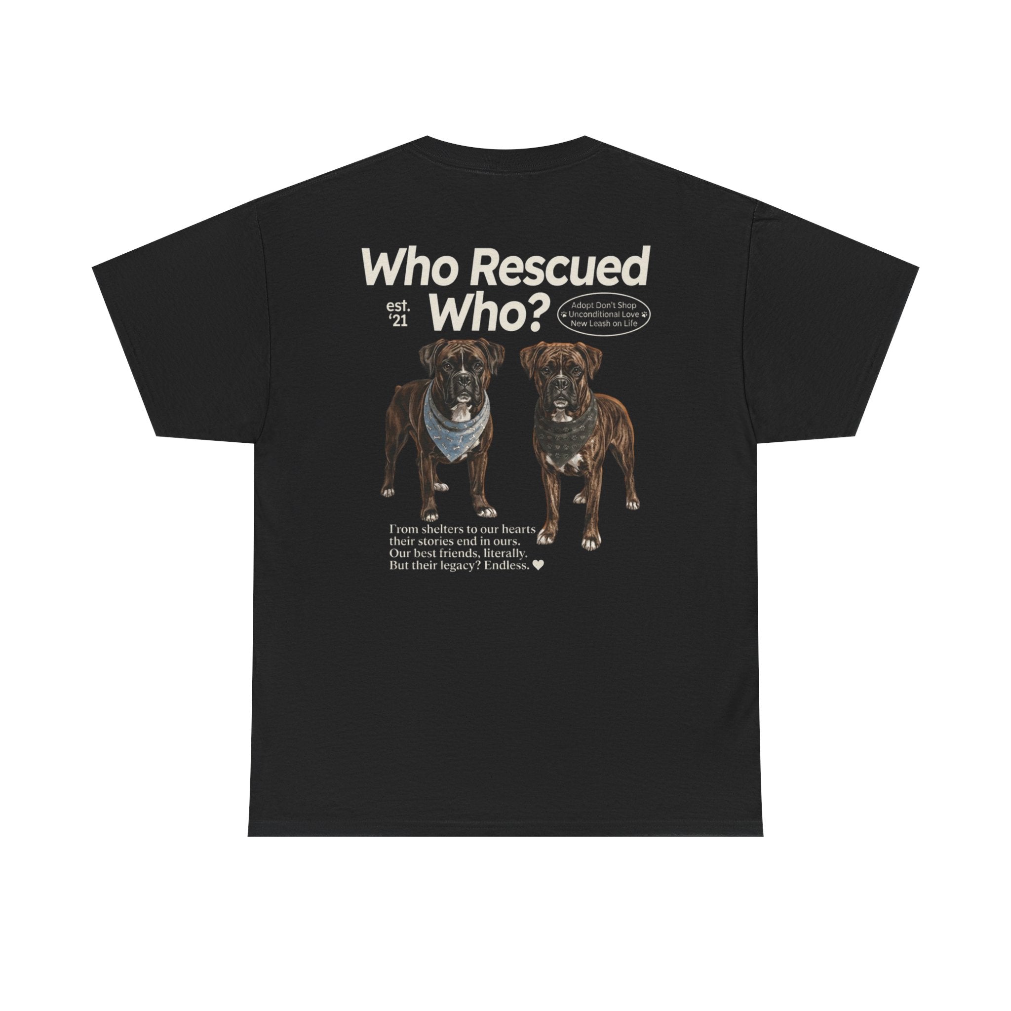Boxer - Who Rescued Who? T-Shirt