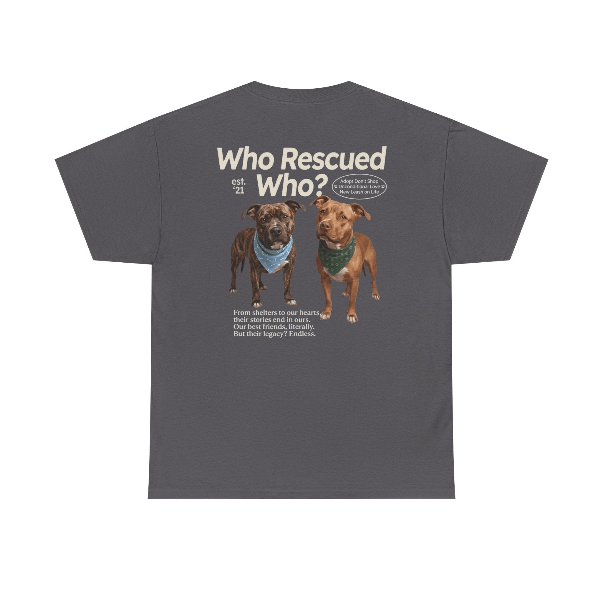 Pitbull - Who Rescued Who? T-Shirt