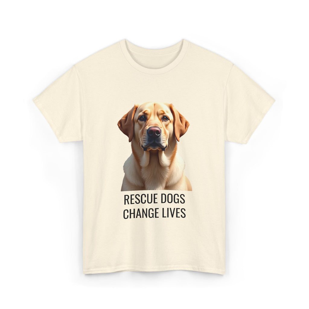 Rescue Labrador Retriever Unisex Heavy Cotton Tee 5