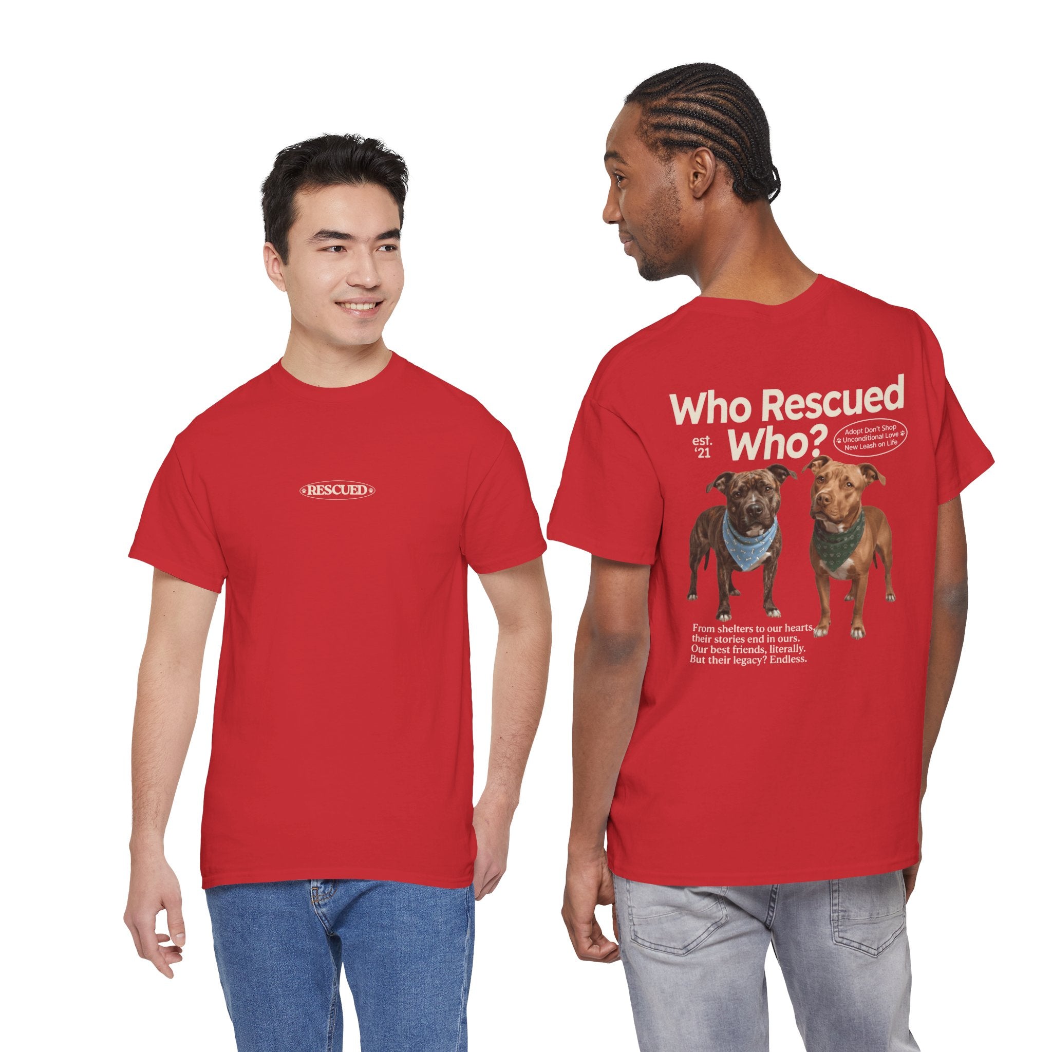Pitbull - Who Rescued Who? T-Shirt