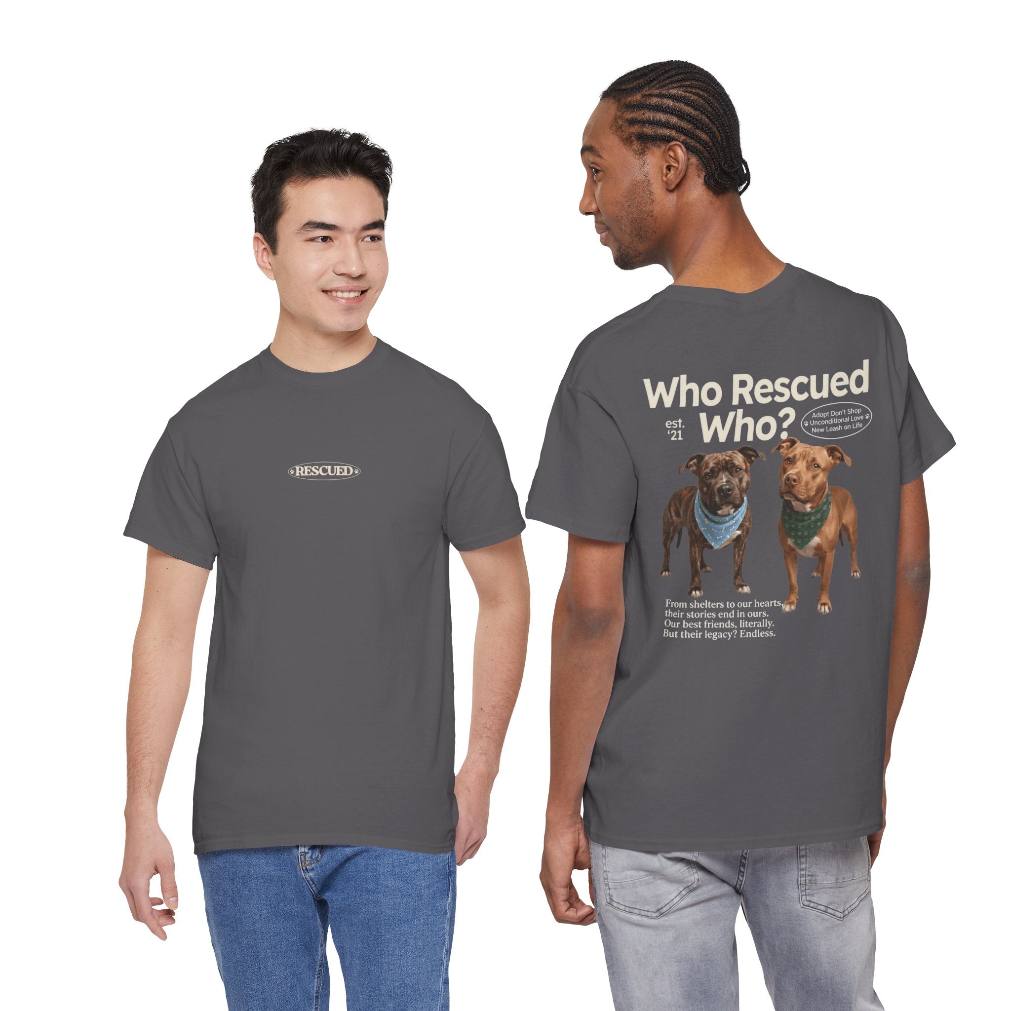 Pitbull - Who Rescued Who? T-Shirt