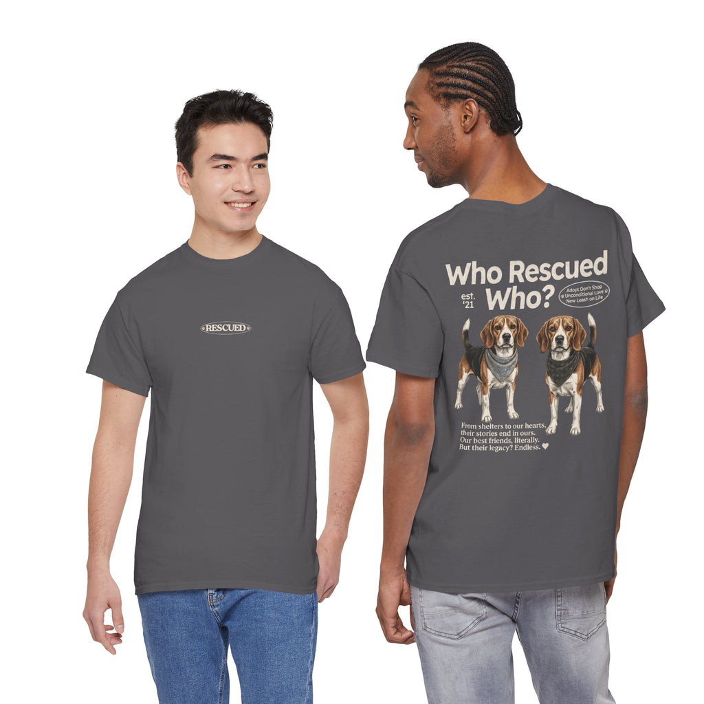Beagle - Who Rescued Who? T-Shirt