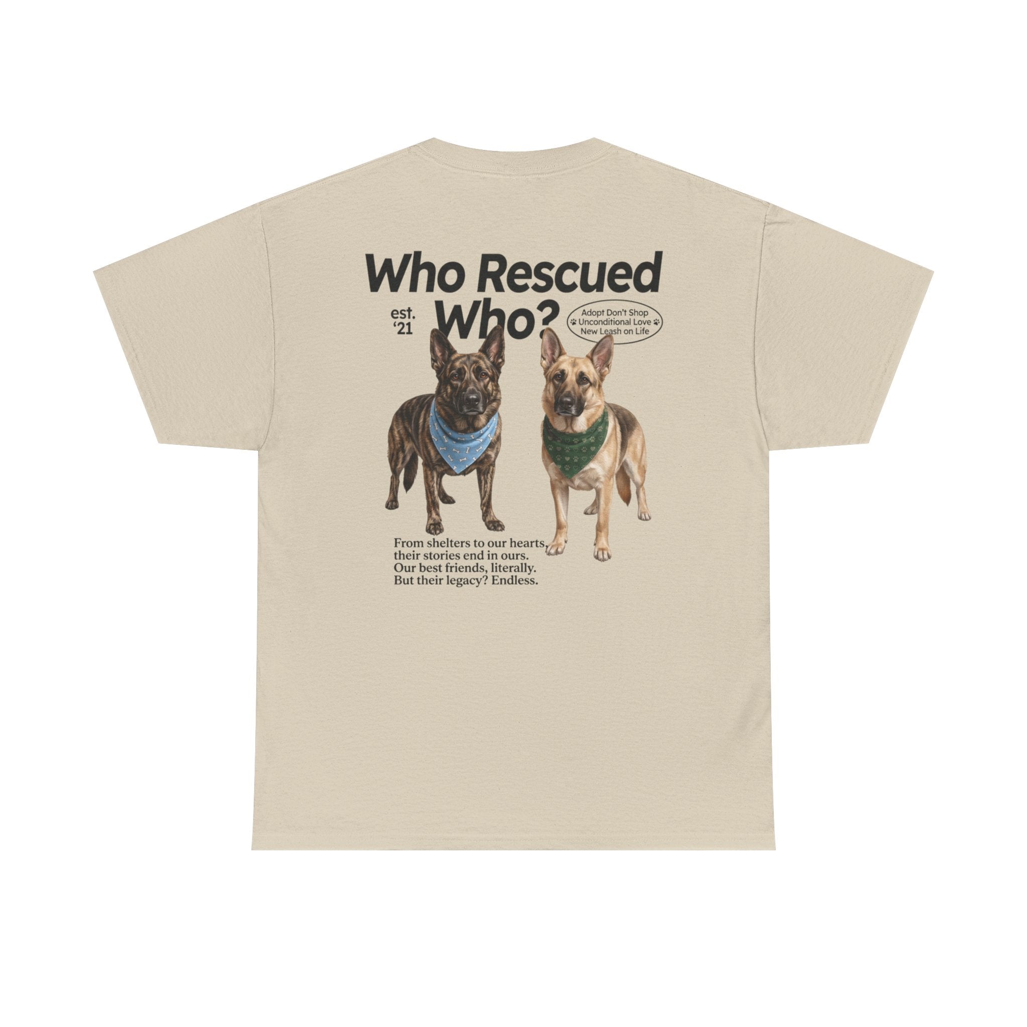 Who Rescued Who? German Shepard T-Shirt